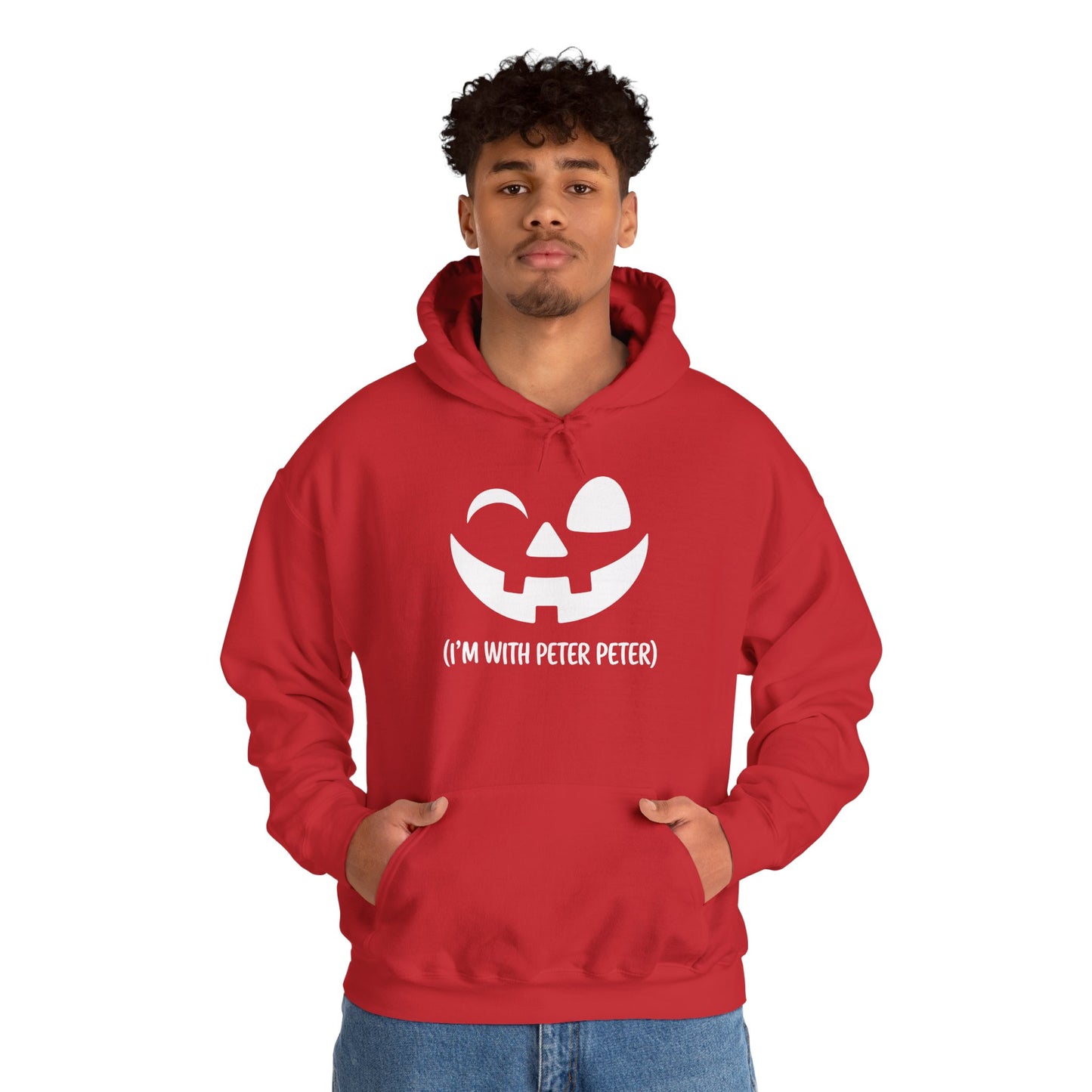 Im With Peter Couple Halloween Adult Eater Pumpkin Hoodie