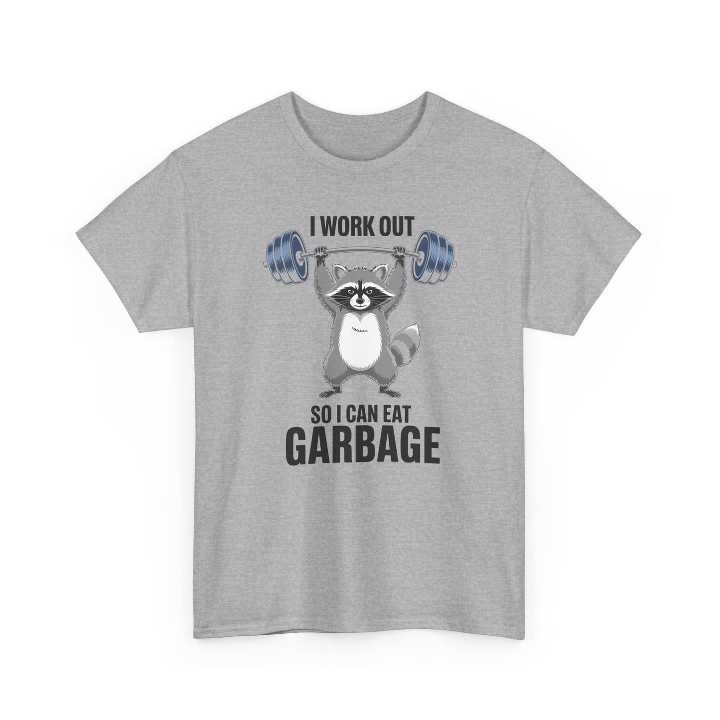 Raccoon Deadlift Bodybuilding Animal Funny Gym Fitness T-Shirt