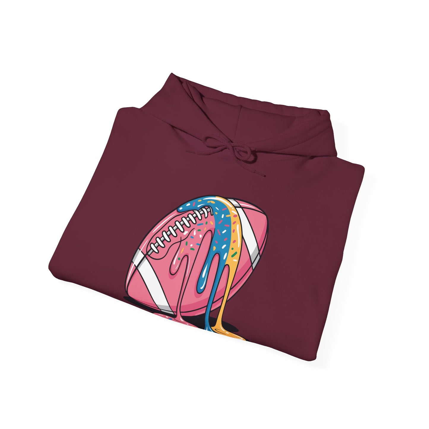 Football Drip For Lineman WR QB RB Ice Cream Sprinkles Hoodie