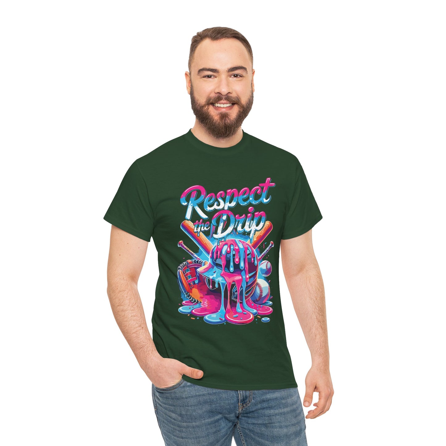 Baseball Drip For Boys Ice Cream Respect The Drip Baseball T-Shirt