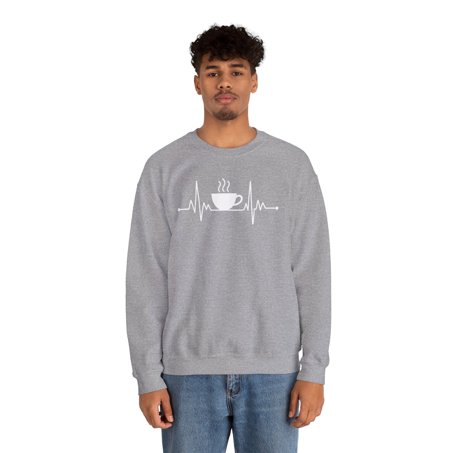Coffee Heartbeat Drinking Coffee Sweatshirt