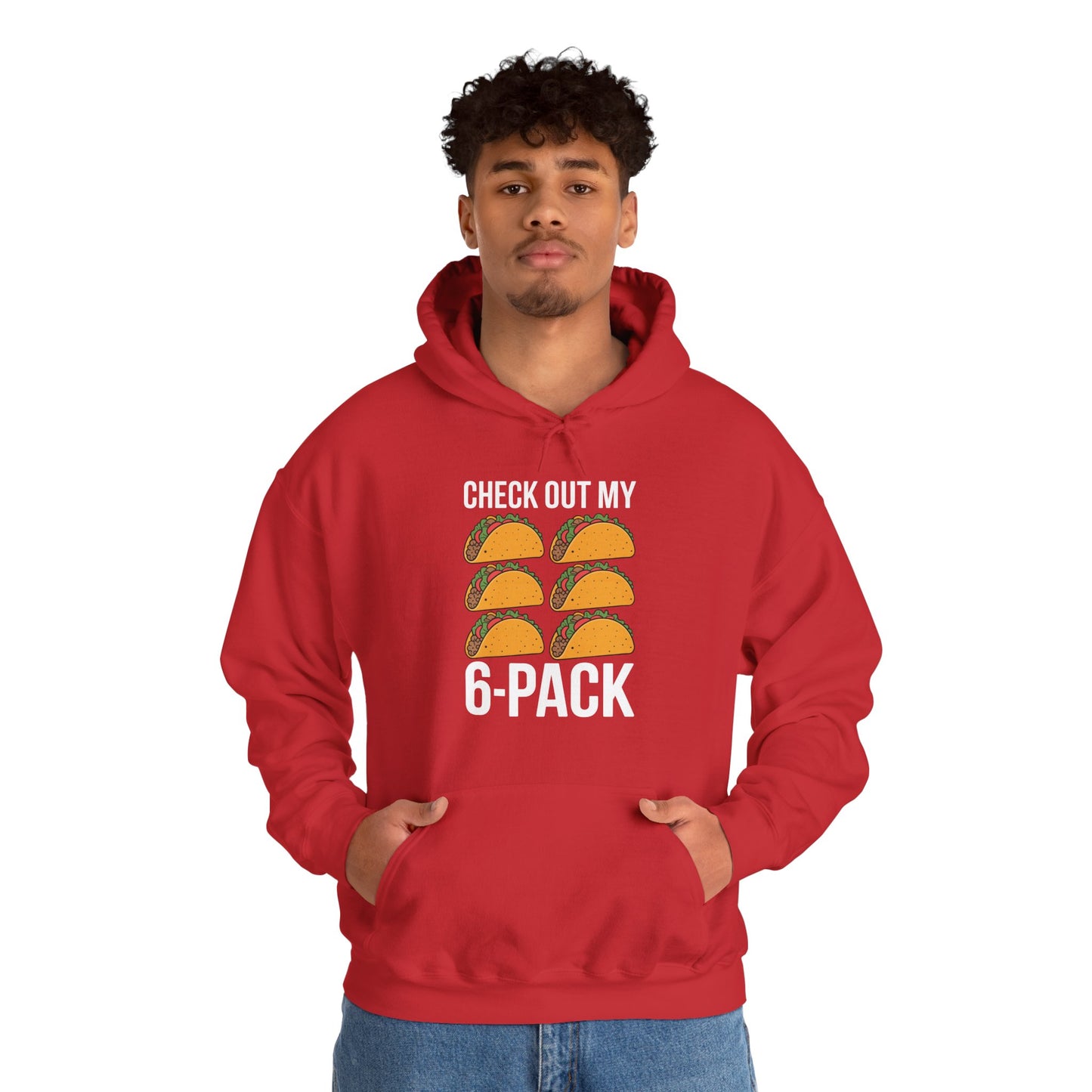 6 Pack Fitness Taco Funny Mexican Gym Top for Taco Lovers Hoodie