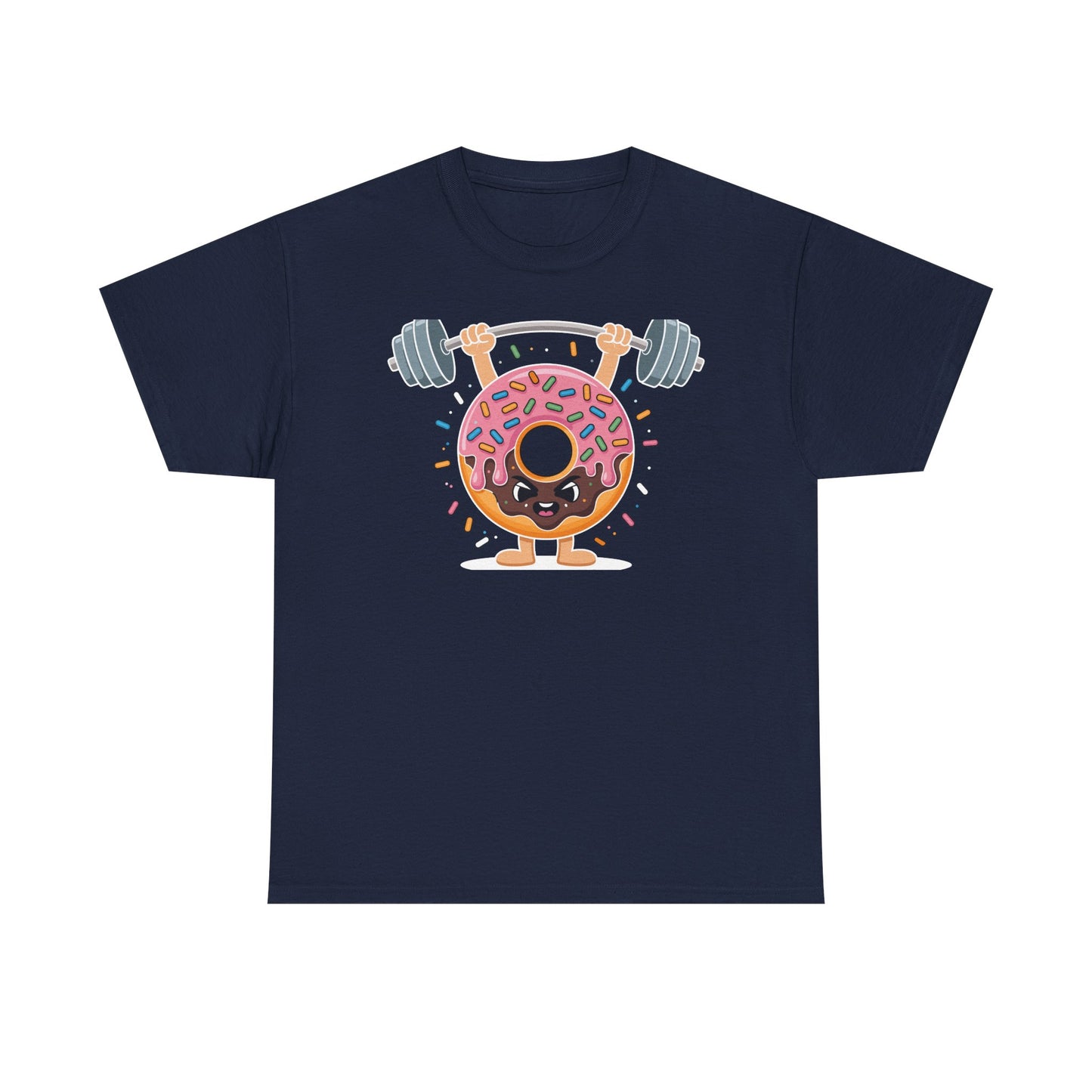 Funny Weightlifing Fitness Workout Gym Donut Lover T-Shirt