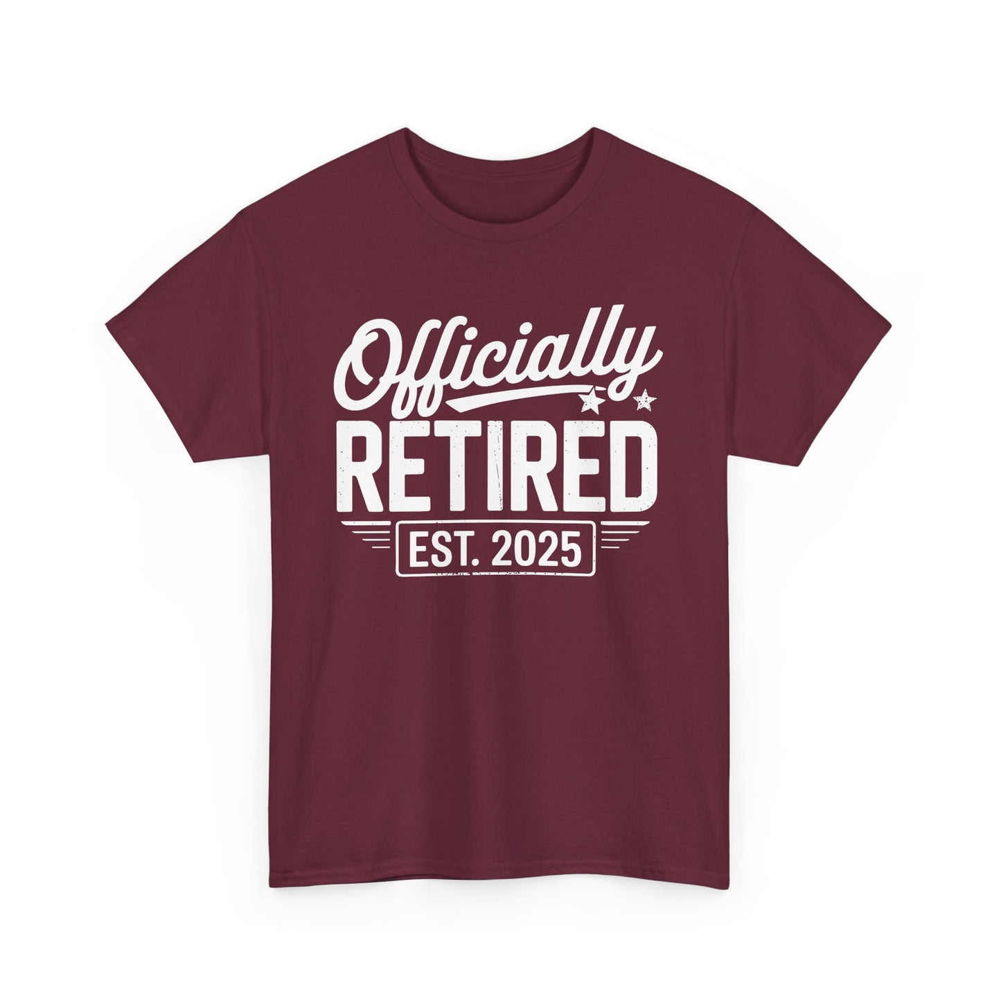 Funny Retirement 2025 Officially Retired Vintage Humor T-Shirt