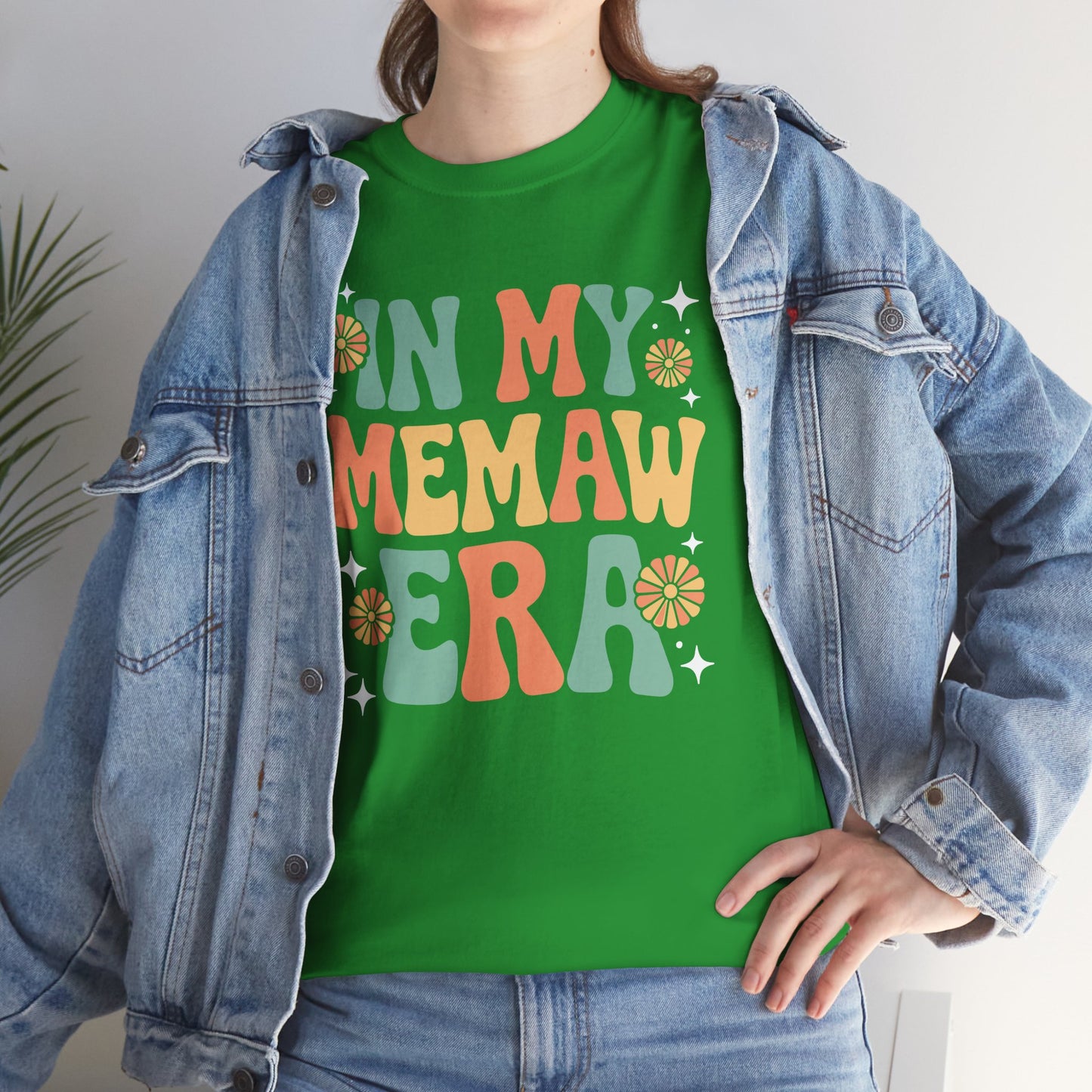 In My Memaw Era Funny Sarcastic Groovy Retro Mothers Day T-Shirt