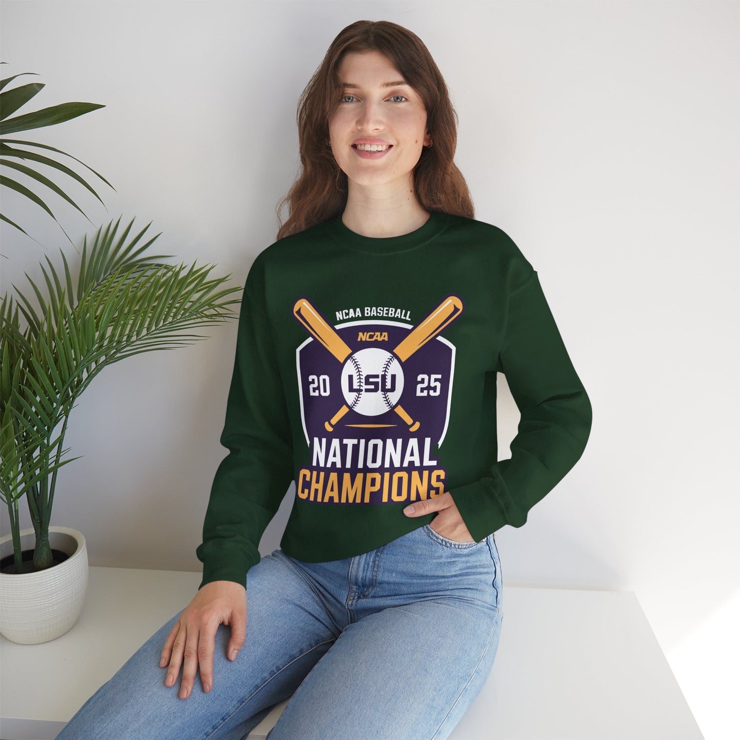 LSU Baseball 2025 National Champions Logo Sweatshirt