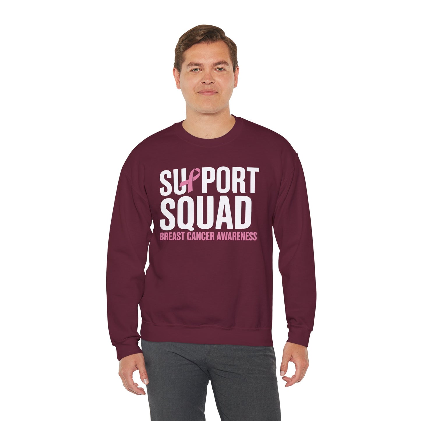 Breast Cancer Shirts Support Squad Breast Cancer Awareness Sweatshirt