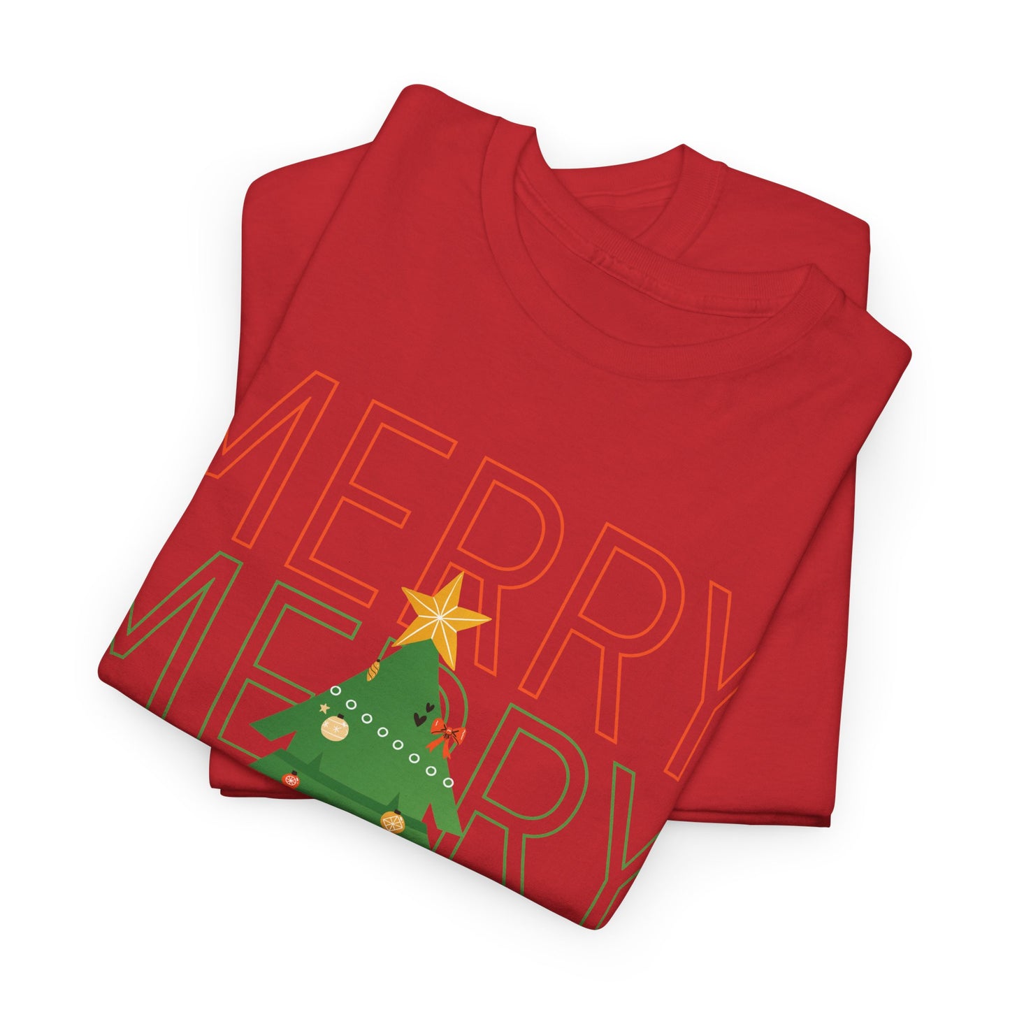 Merry and Bright Christmas Tee Cute Holiday Shirt for Men and Women