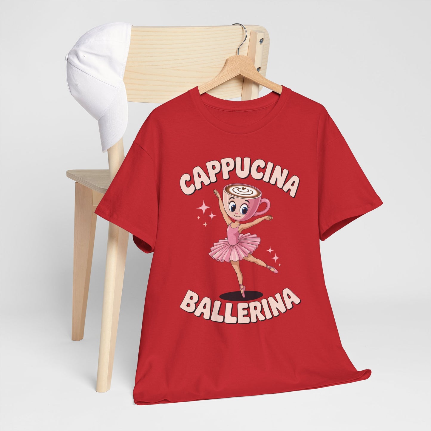 Funny Ballerina Cappuccina Coffee Dance Lovers Italian Meme T-Shirt