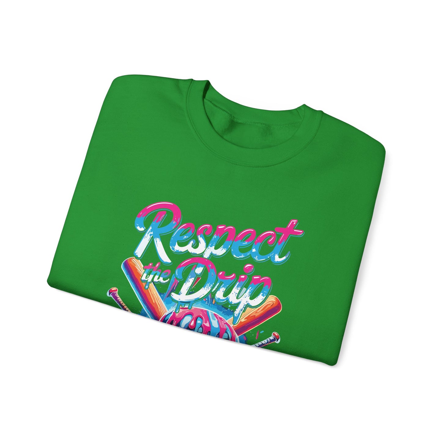 Baseball Drip For Boys Ice Cream Respect The Drip Baseball Sweatshirt