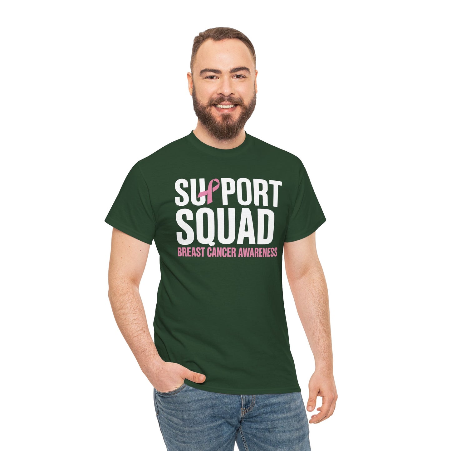 Breast Cancer Shirts Support Squad Breast Cancer Awareness T-Shirt