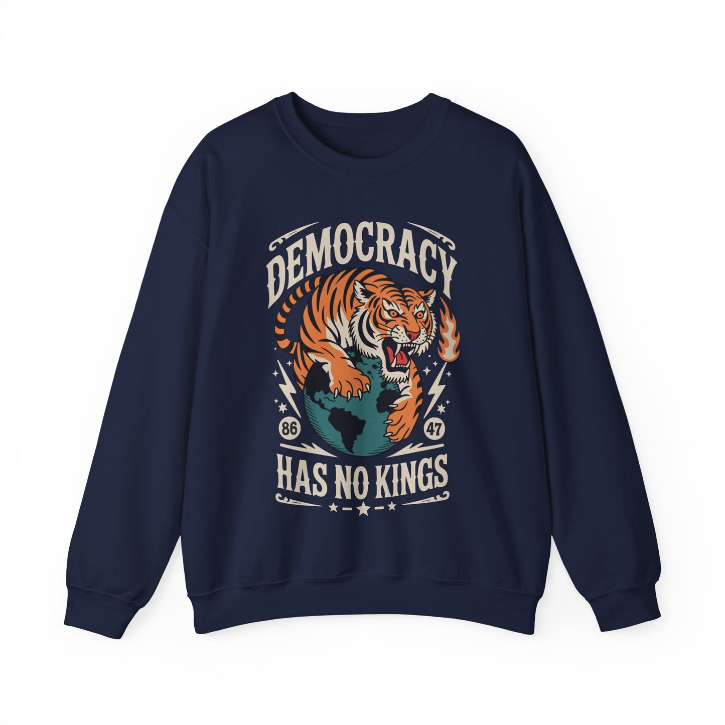 Democracy Has No King 8647 Anti Trump America Social Justice Sweatshirt
