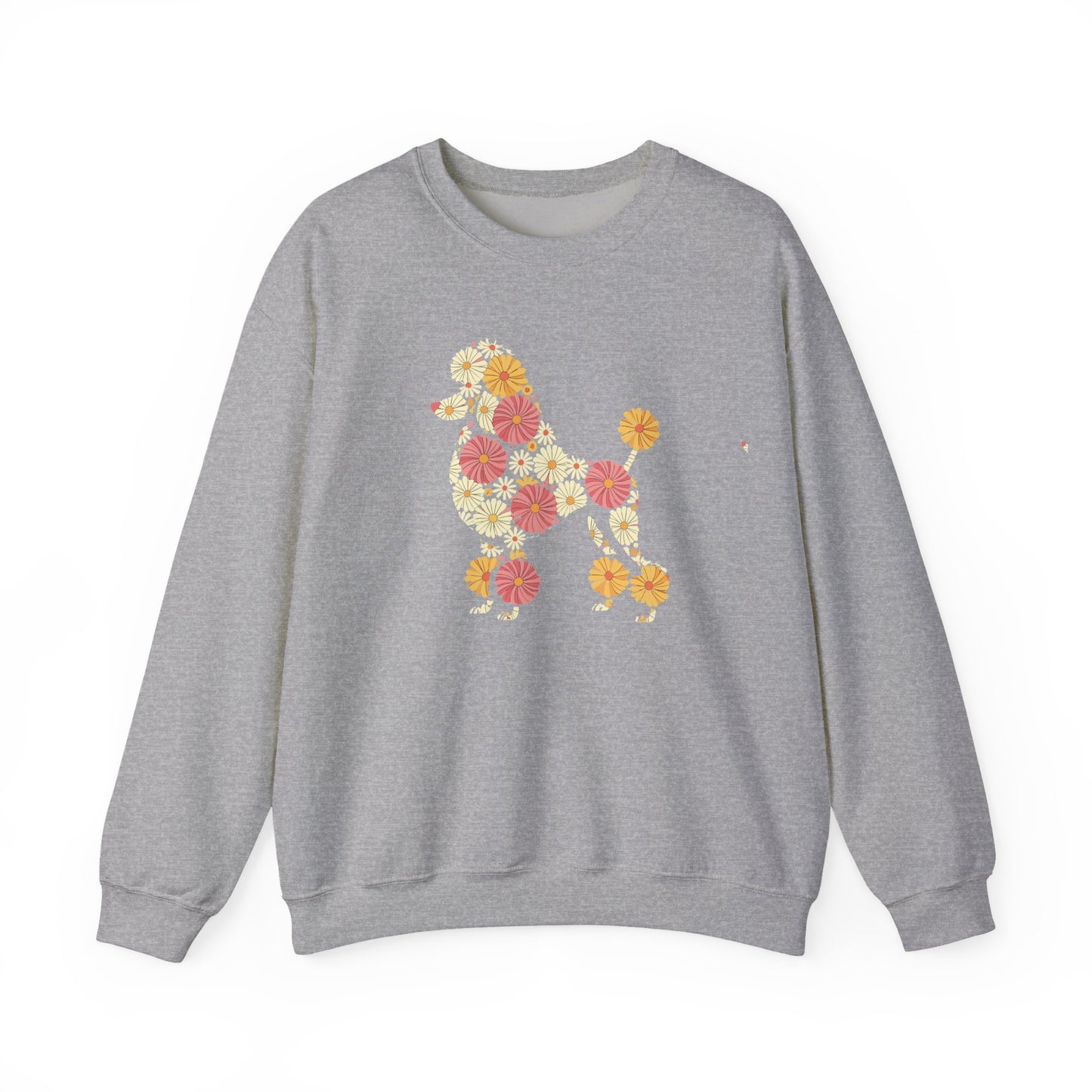 Funny Floral Flower Poodle Mom Grandma Womens Mothers Day Sweatshirt