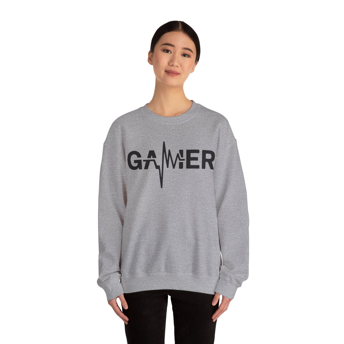 Gamer Heartbeat Video Games Graphic Sweatshirt
