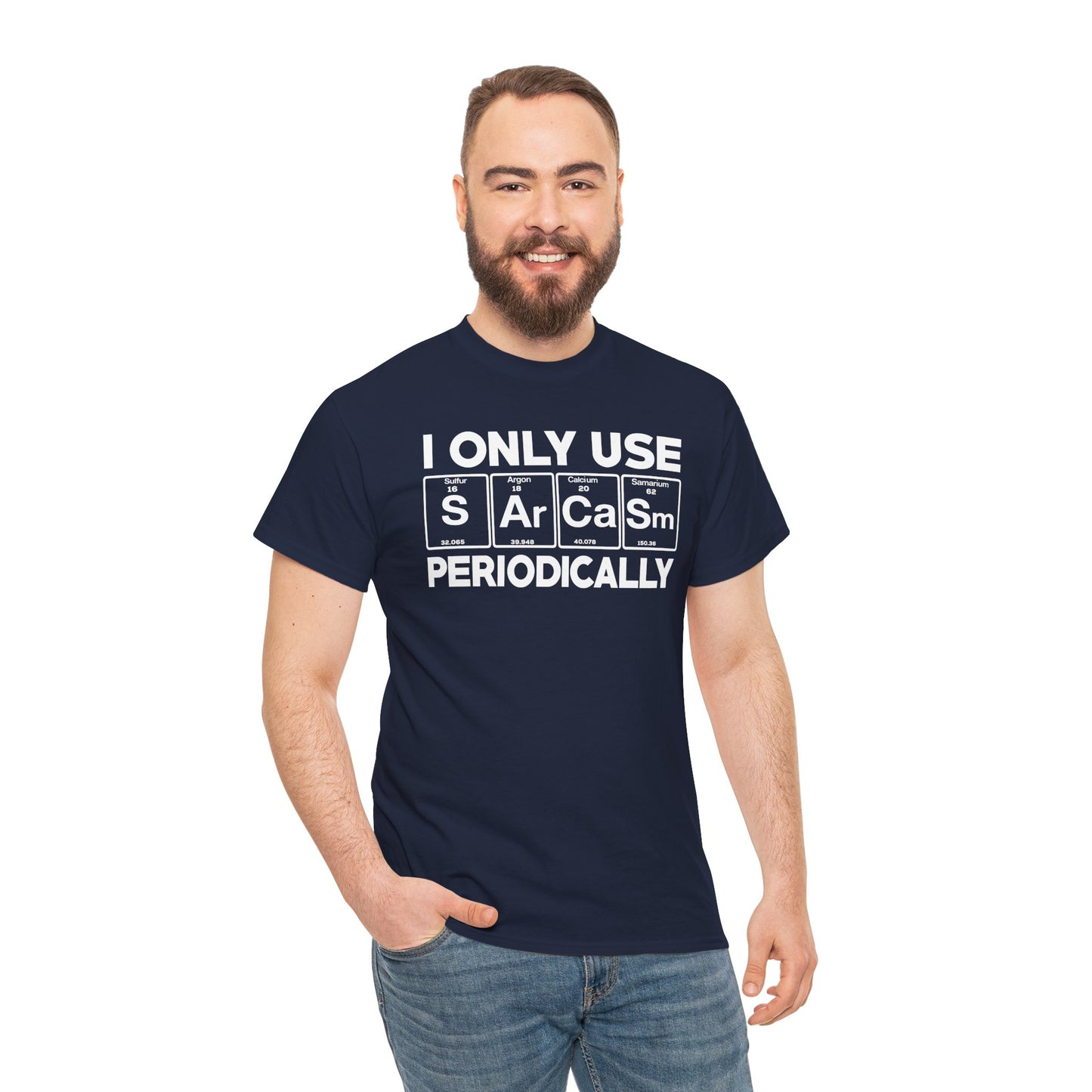 Sarcasm Periodic Table Element Weird Science Joke Gift T-Shirt