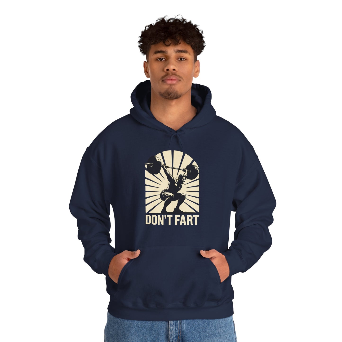 Don't Fart Fitness Gym Workout Weights Squat Humor Hoodie