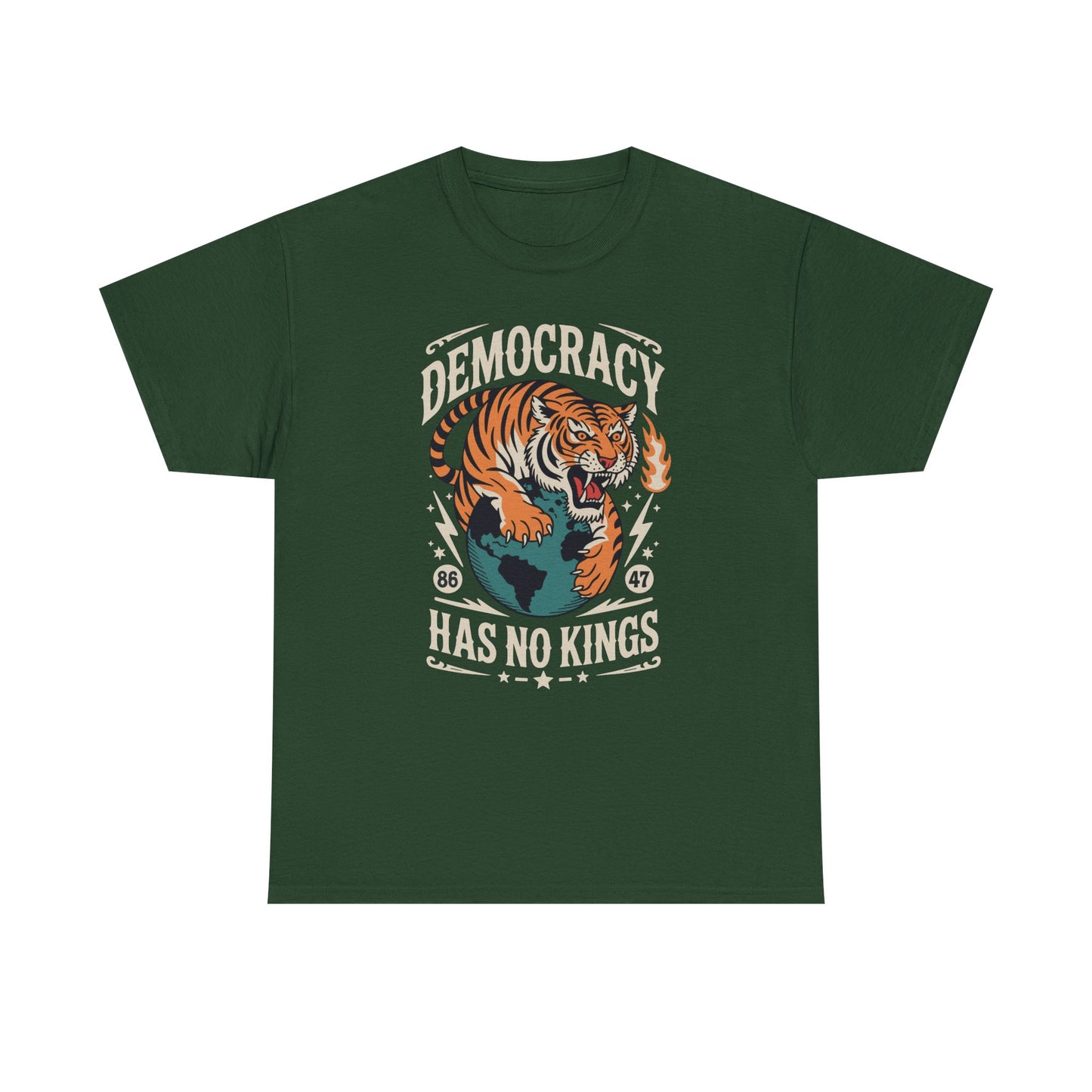 Democracy Has No King 8647 Anti Trump America Social Justice T-Shirt