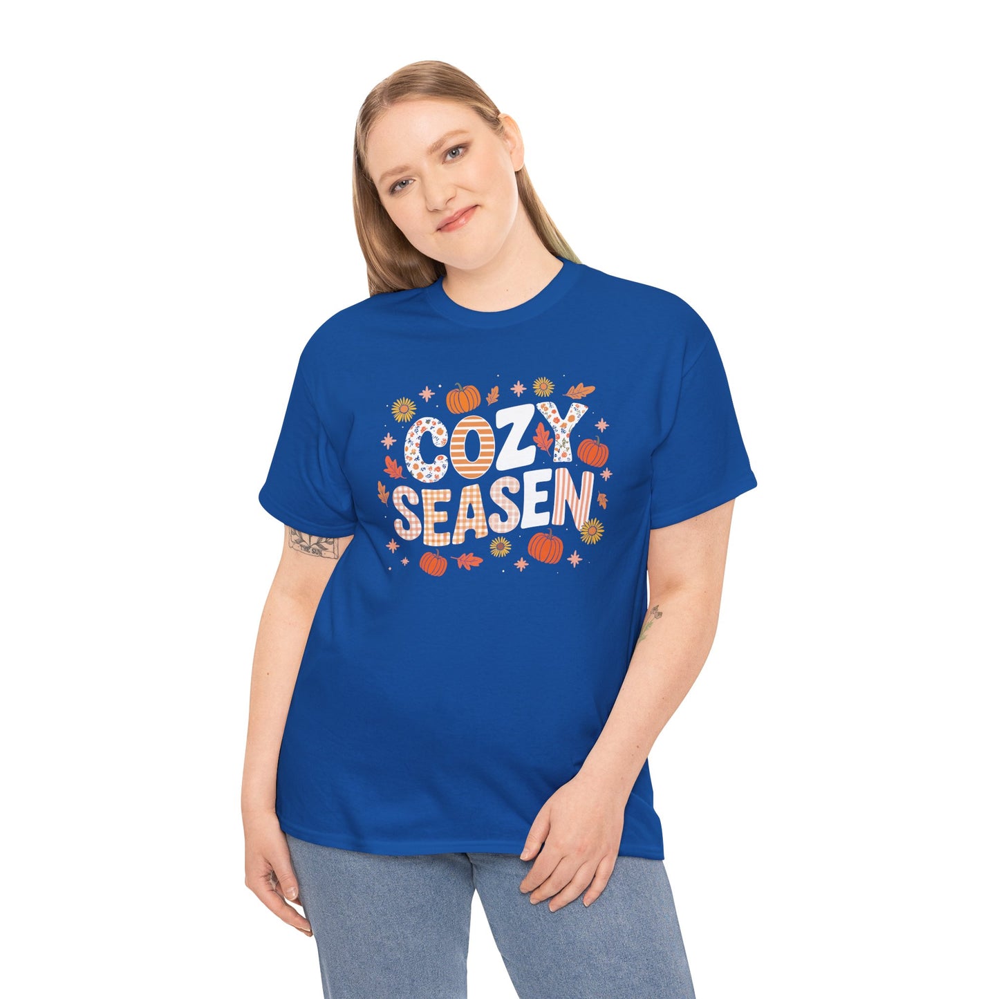 Cozy Season Autumn Fall Vibes Halloween Thanksgiving Pumpkin T-Shirt