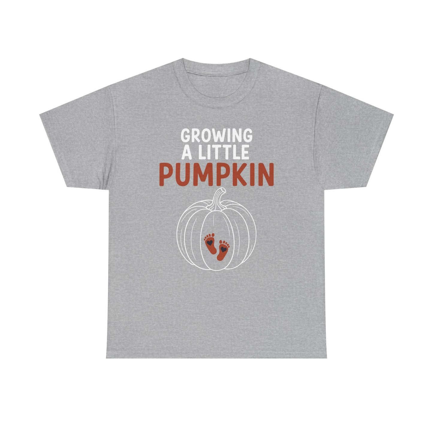 Growing A Little Pumpkin Fall Thanksgiving Baby Bump Wife T-Shirt