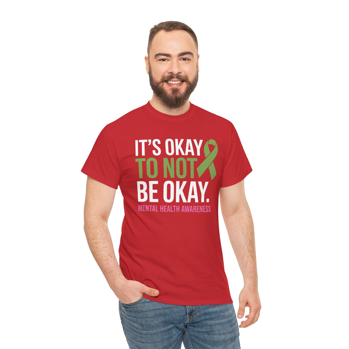 Its Okay To Not Be Okay Mental Health Awareness Ribbon T-Shirt