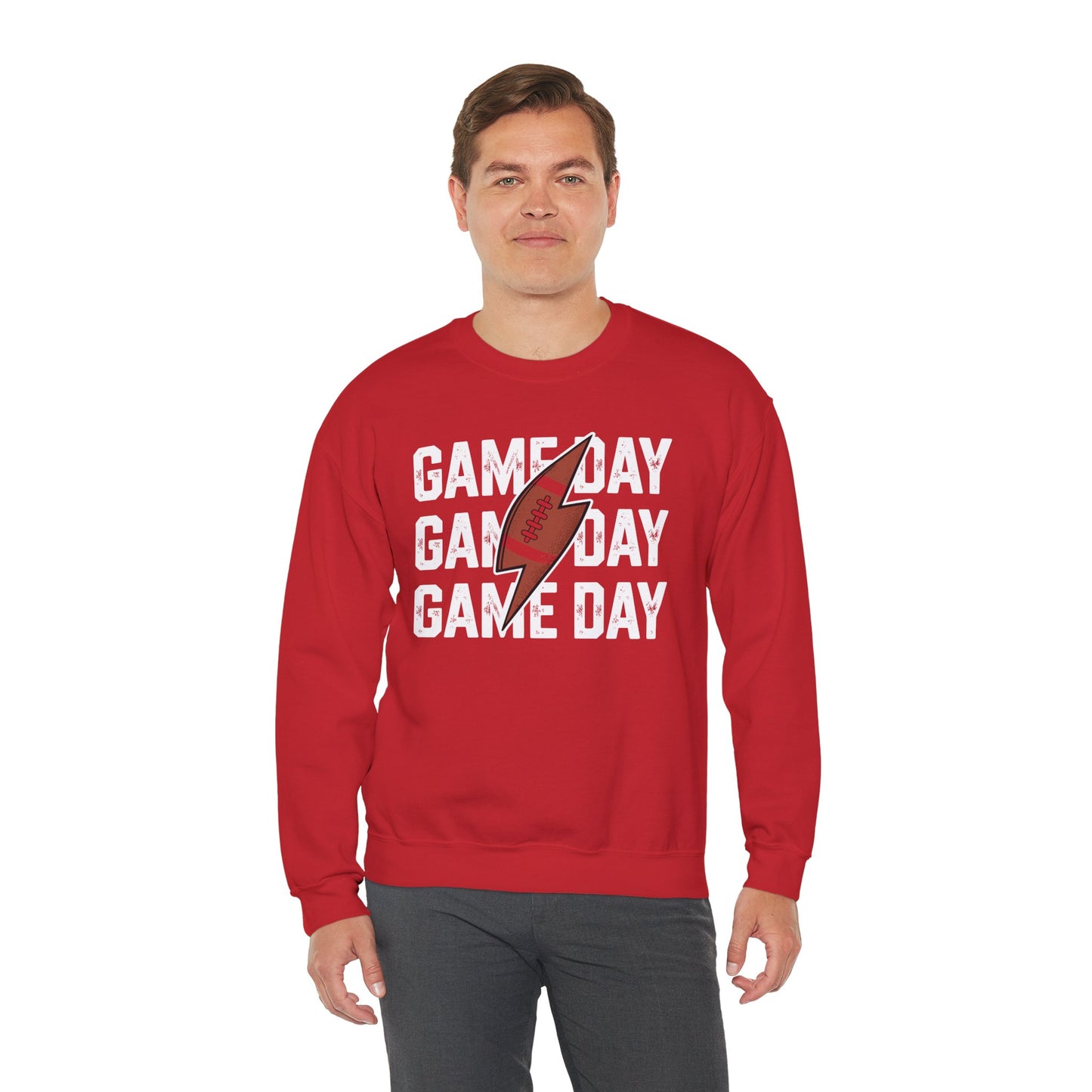 Vintage Game Day Football Lightning Bolt Funny Team Sport Sweatshirt
