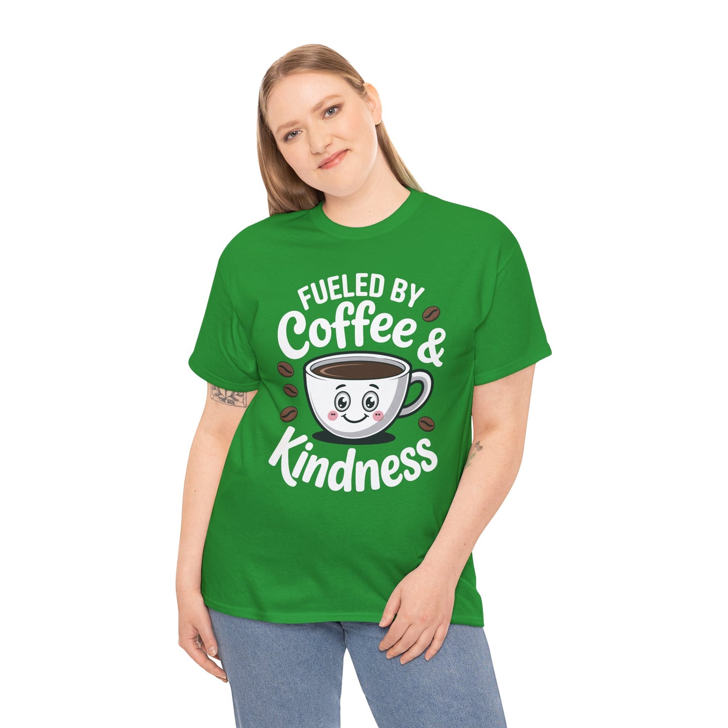 Funny Coffee Lover Fueled by Coffee And Kindness T-Shirt