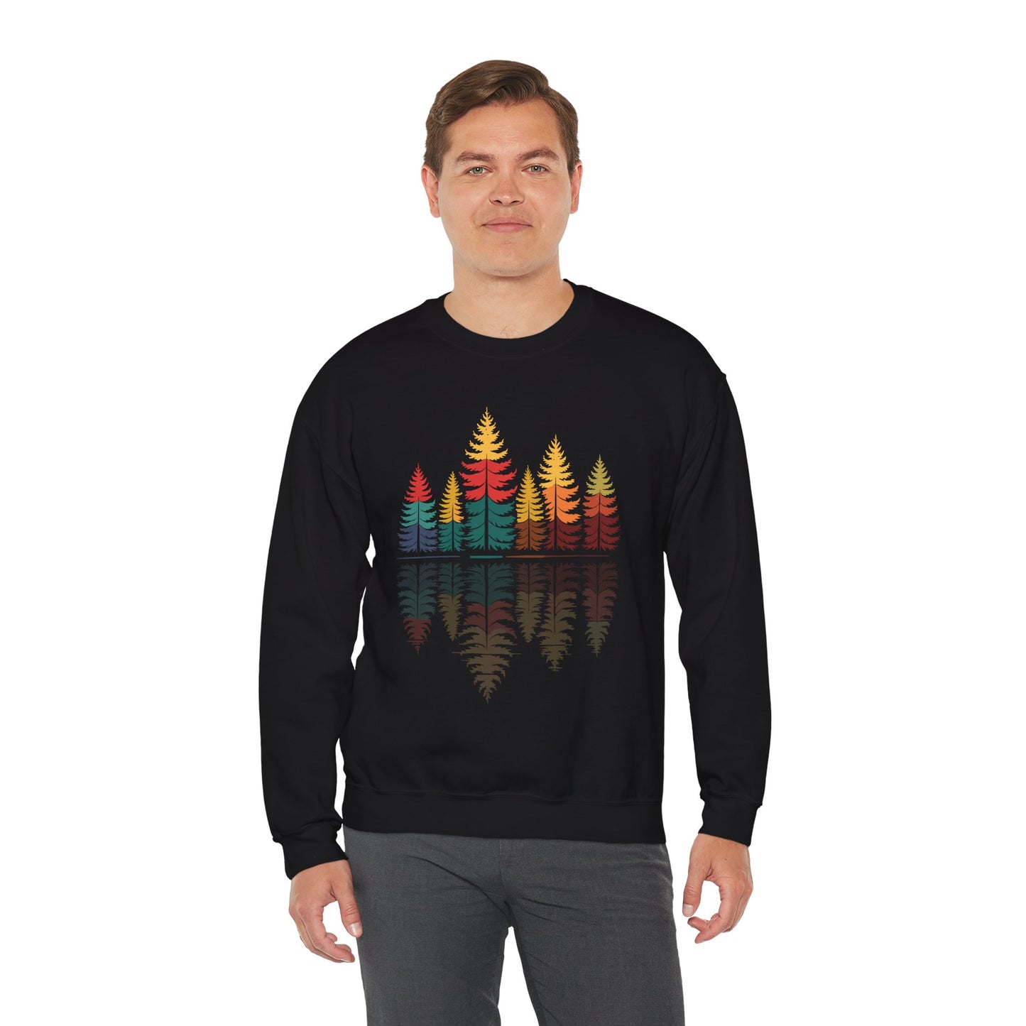 Nature Reflection Forest Trees Outdoor Wildlife Sweatshirt