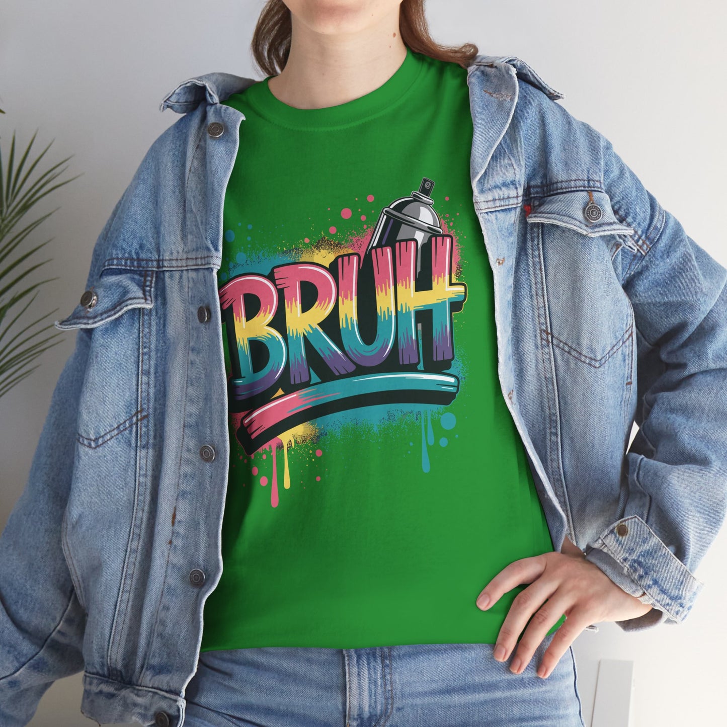 Bruh Graffiti Funny Saying Street Art Meme Men Boys T-Shirt