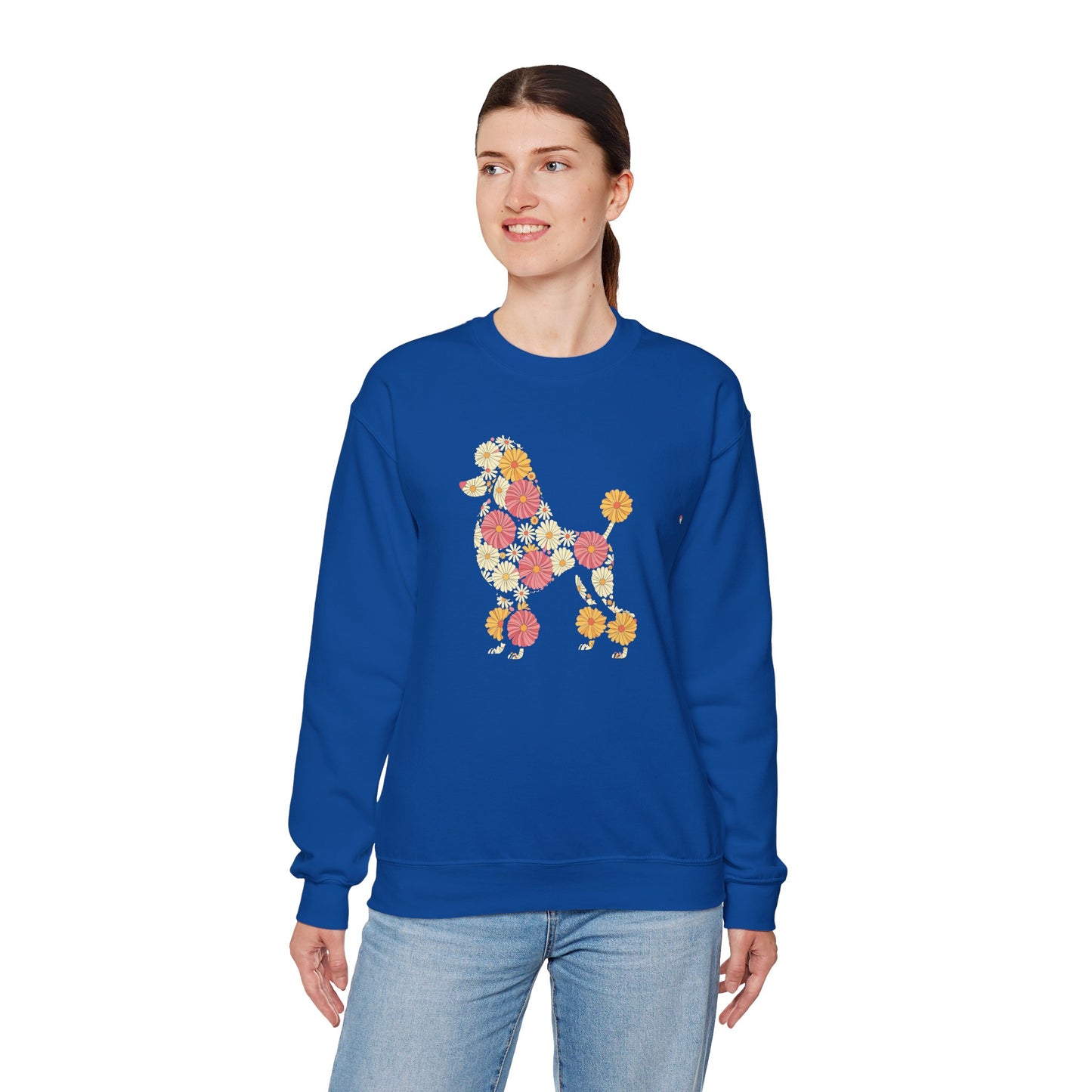 Funny Floral Flower Poodle Mom Grandma Womens Mothers Day Sweatshirt