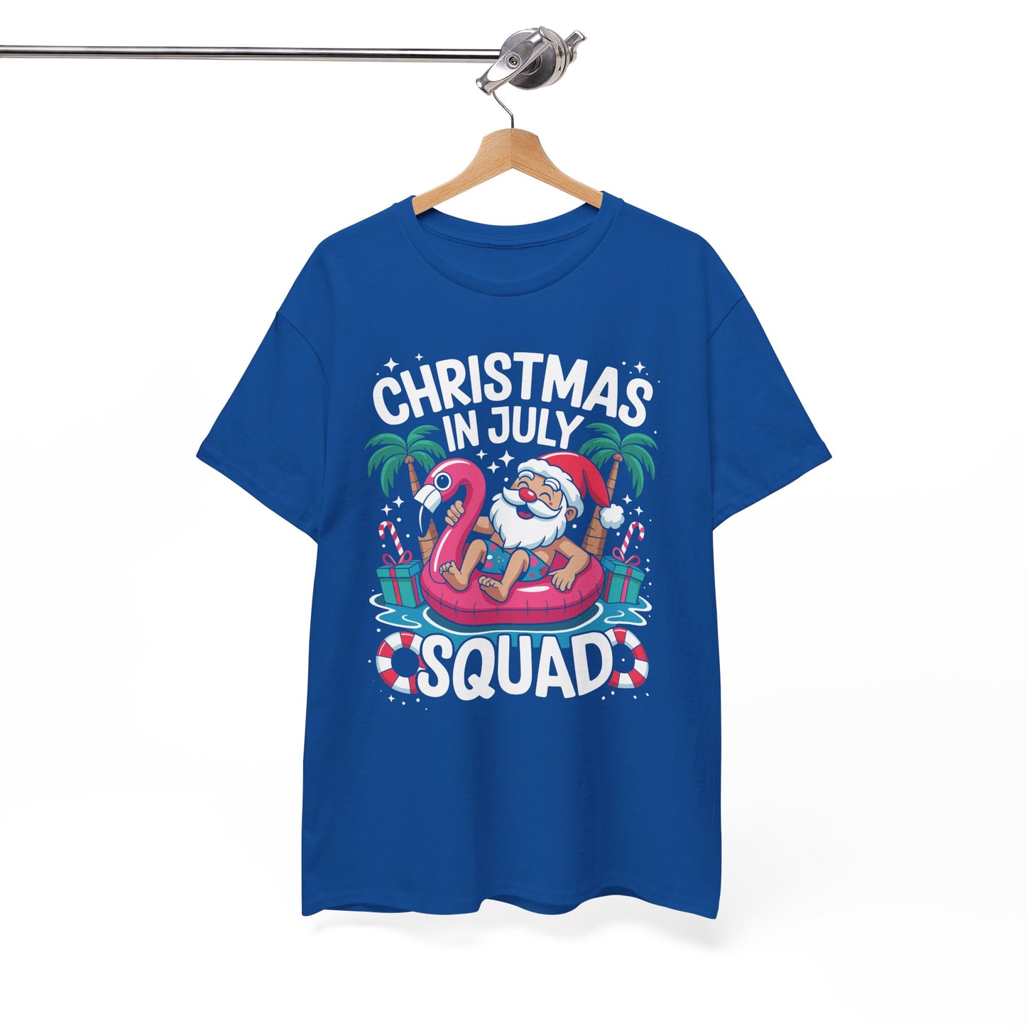 Christmas In July 2025 Squad Summer Beach Vacation Xmas Cool T-Shirt