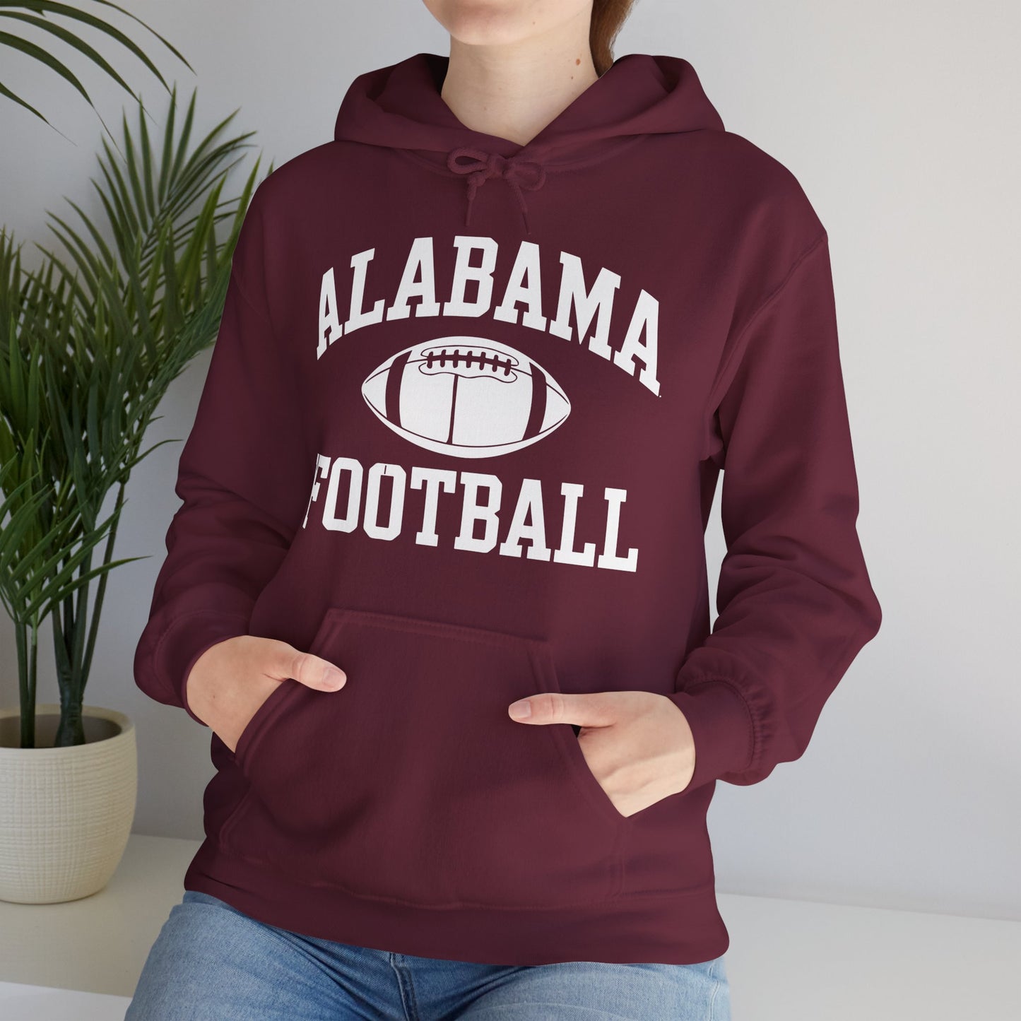 Men's Grey Alabama Football Vintage Distressed Hoodie