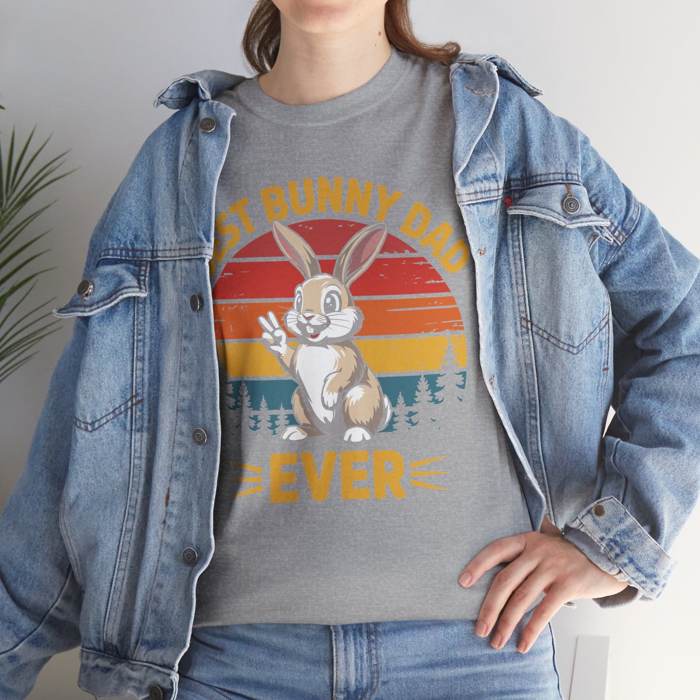 Best Bunny Dad Ever Funny Rabbit Lover Dad Gift T-Shirt for Pet Owners
