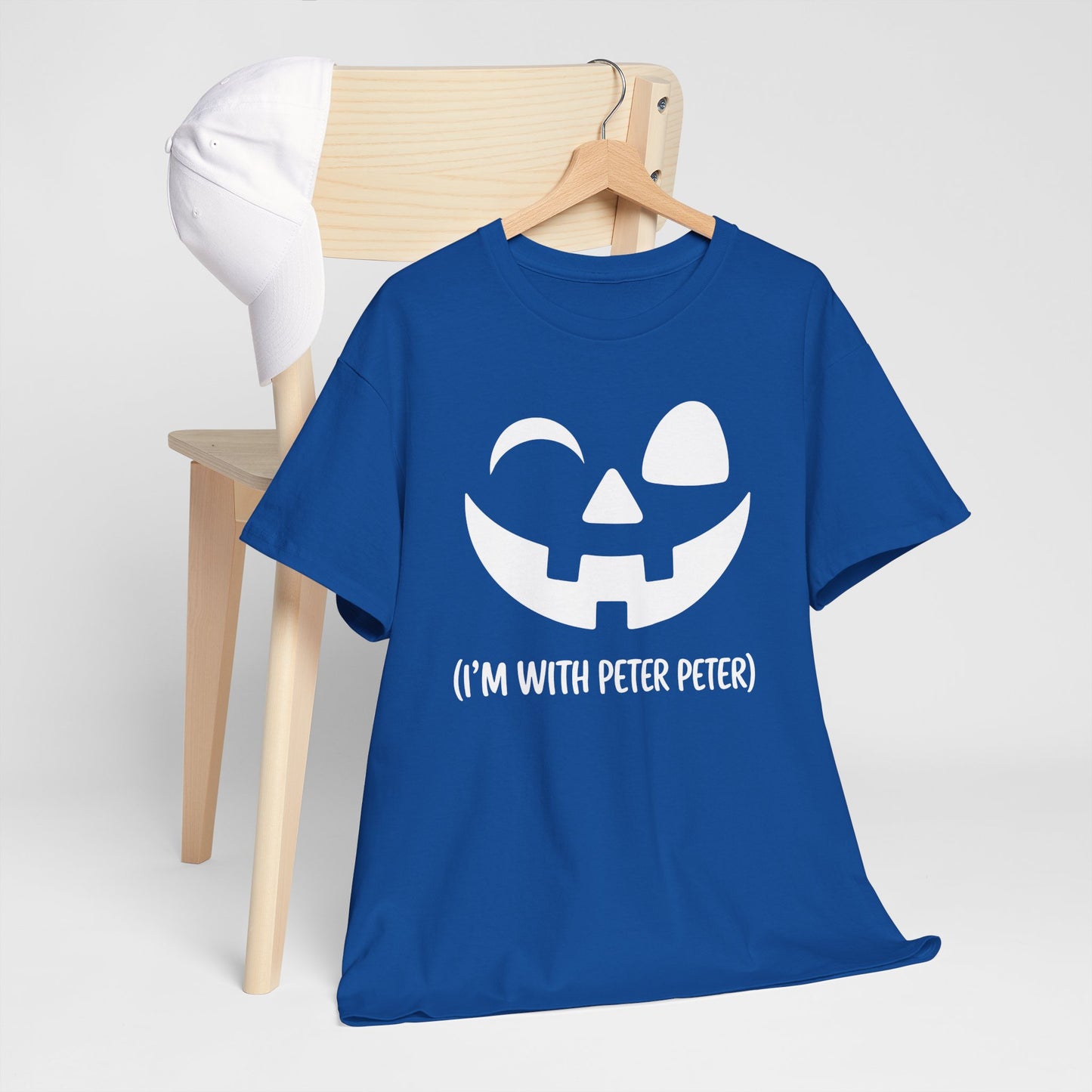 Im With Peter Couple Halloween Adult Eater Pumpkin T-Shirt