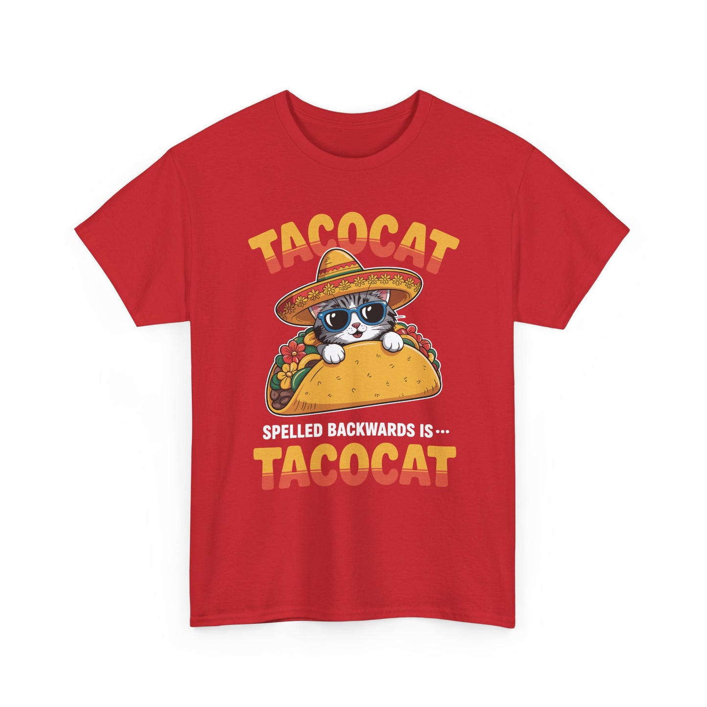 Tacocat Spelled Backwards Taco Cat Cinco De Mayo T-Shirt Men Women
