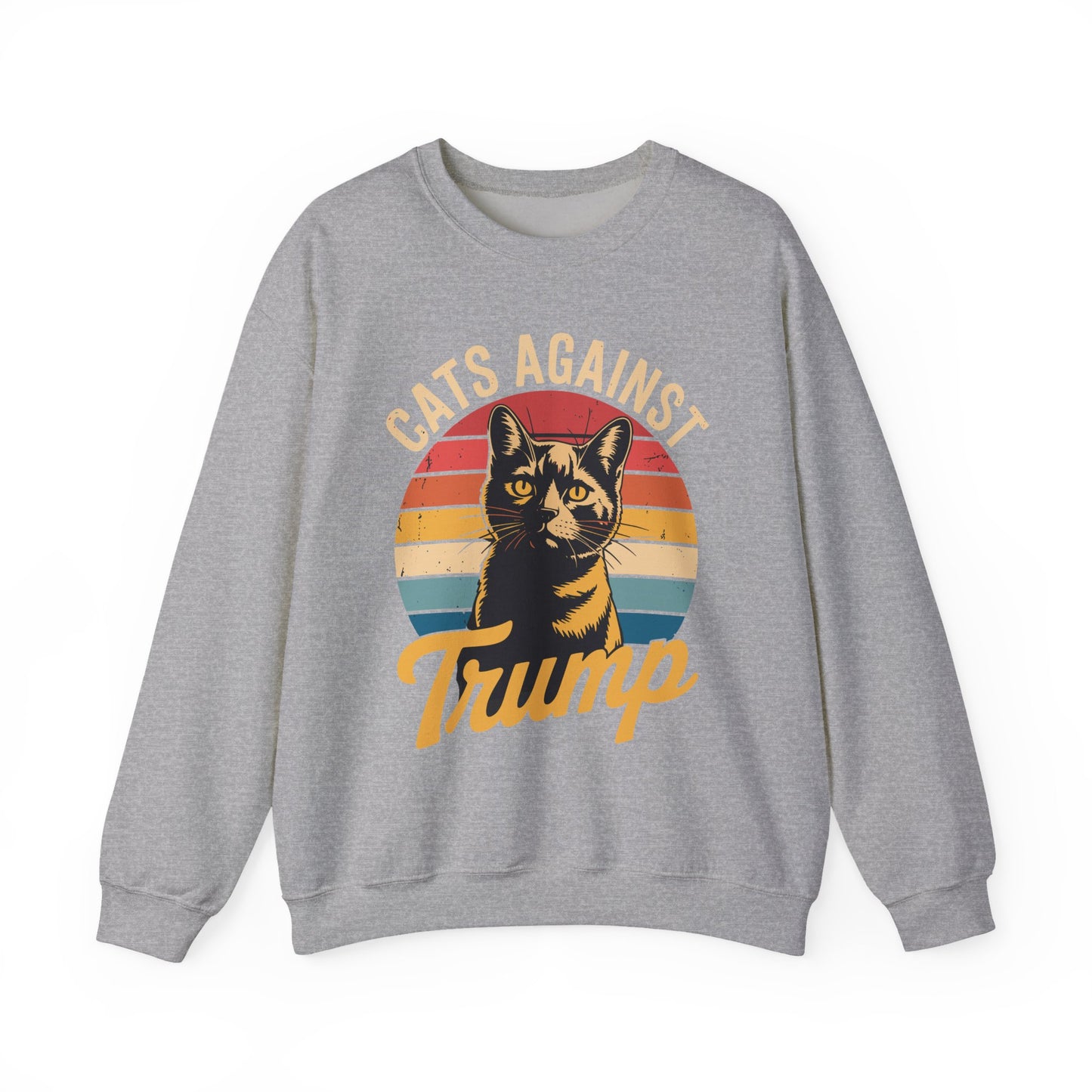 Cats Against Trump Funny Anti Trump Election Funny Cat Sweatshirt