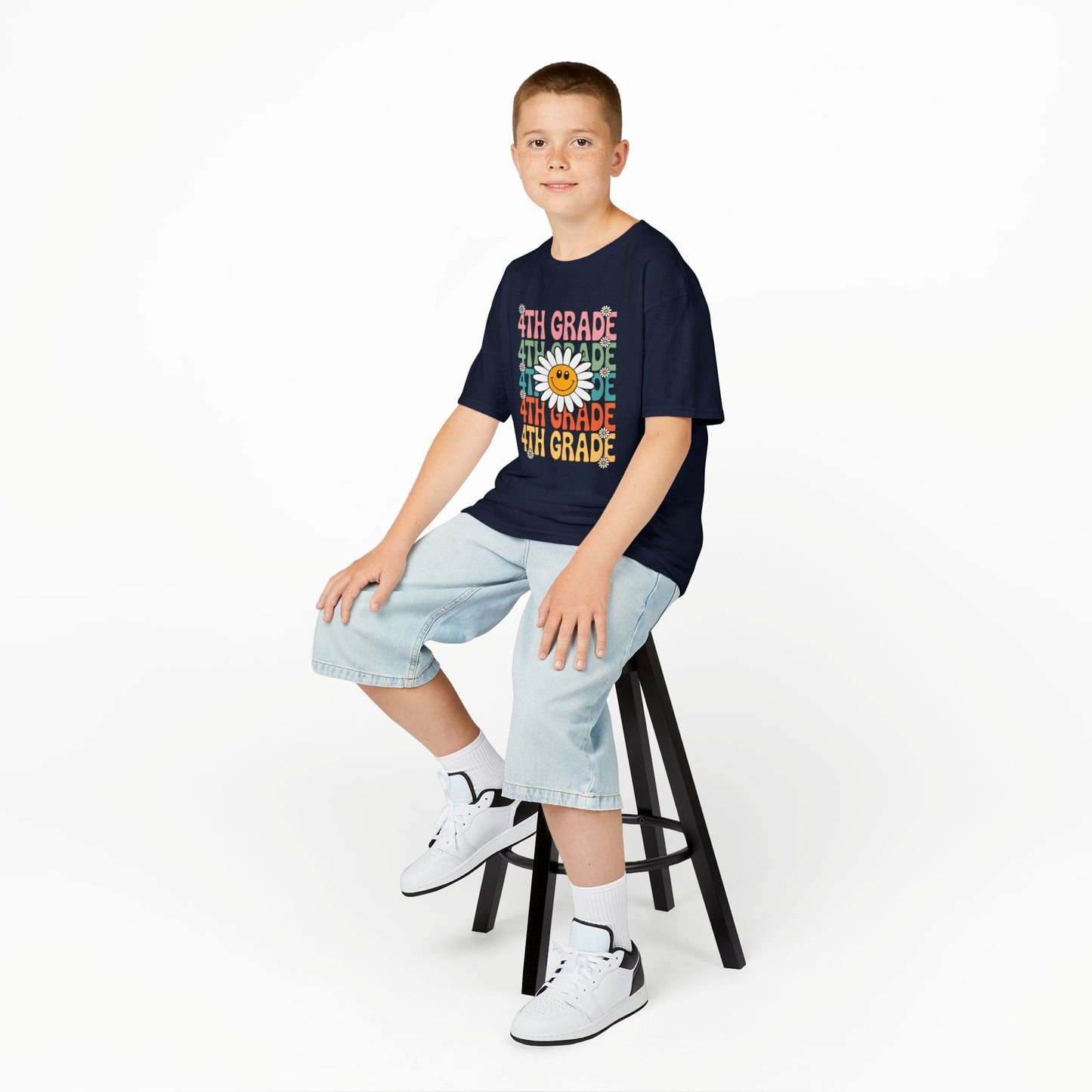 Groovy 4th Grade Back To School First Day of Fourth Grade T-Shirt