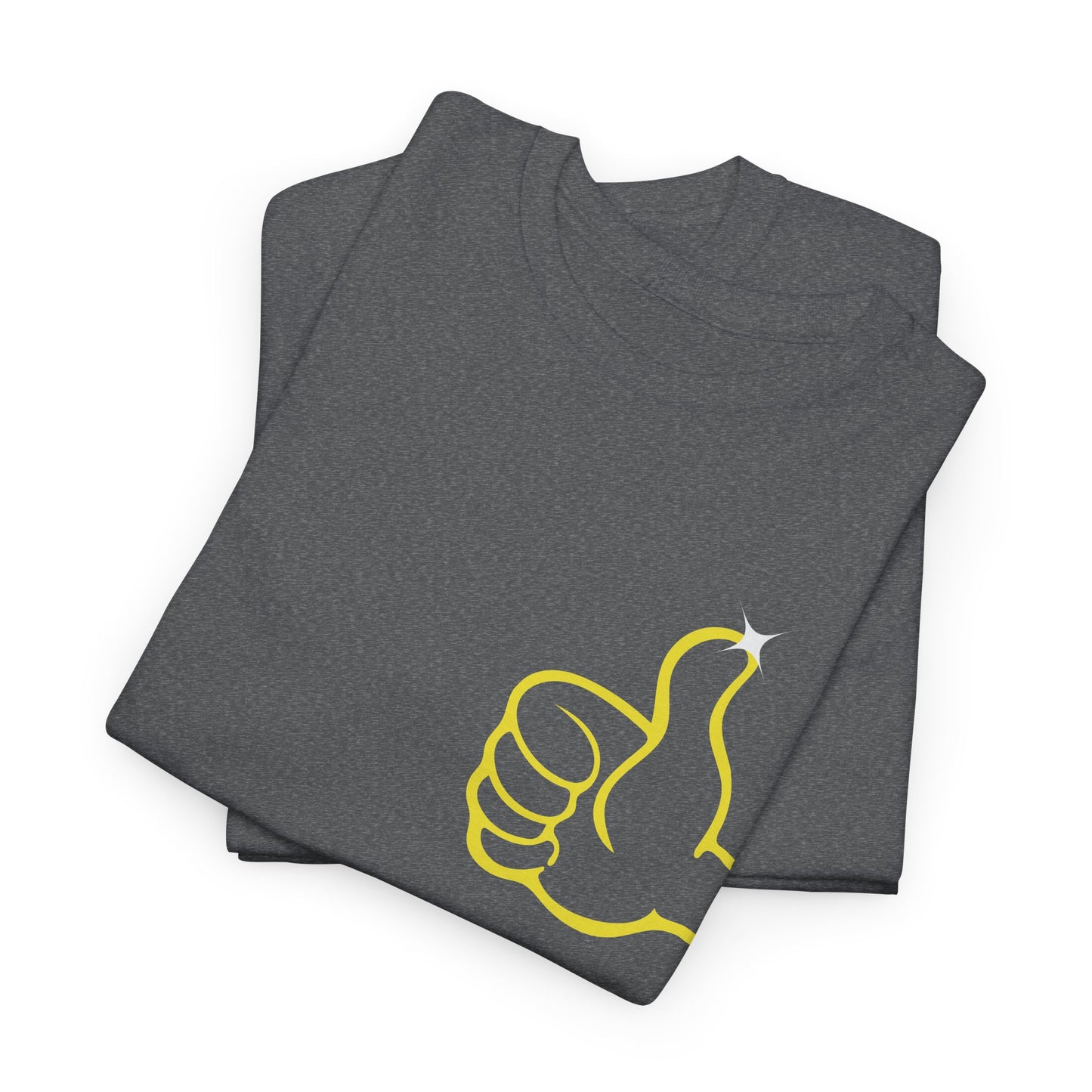Funny Thumbs Up Emoji Graphic T-Shirt Positive Vibes Unisex Tee for Men and Women
