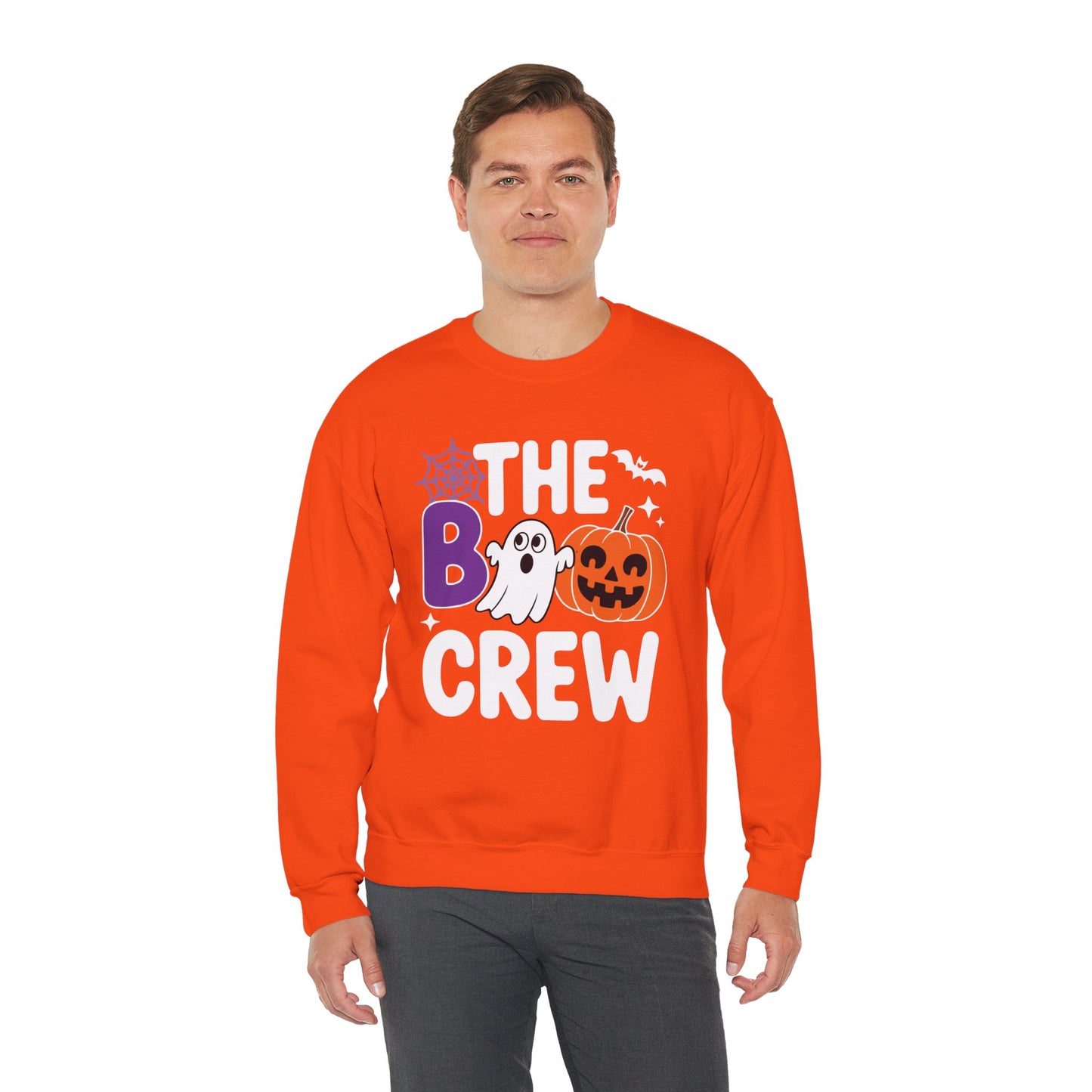 Halloween The Boo Crew Cute Ghost Spooky Family Matching Sweatshirt