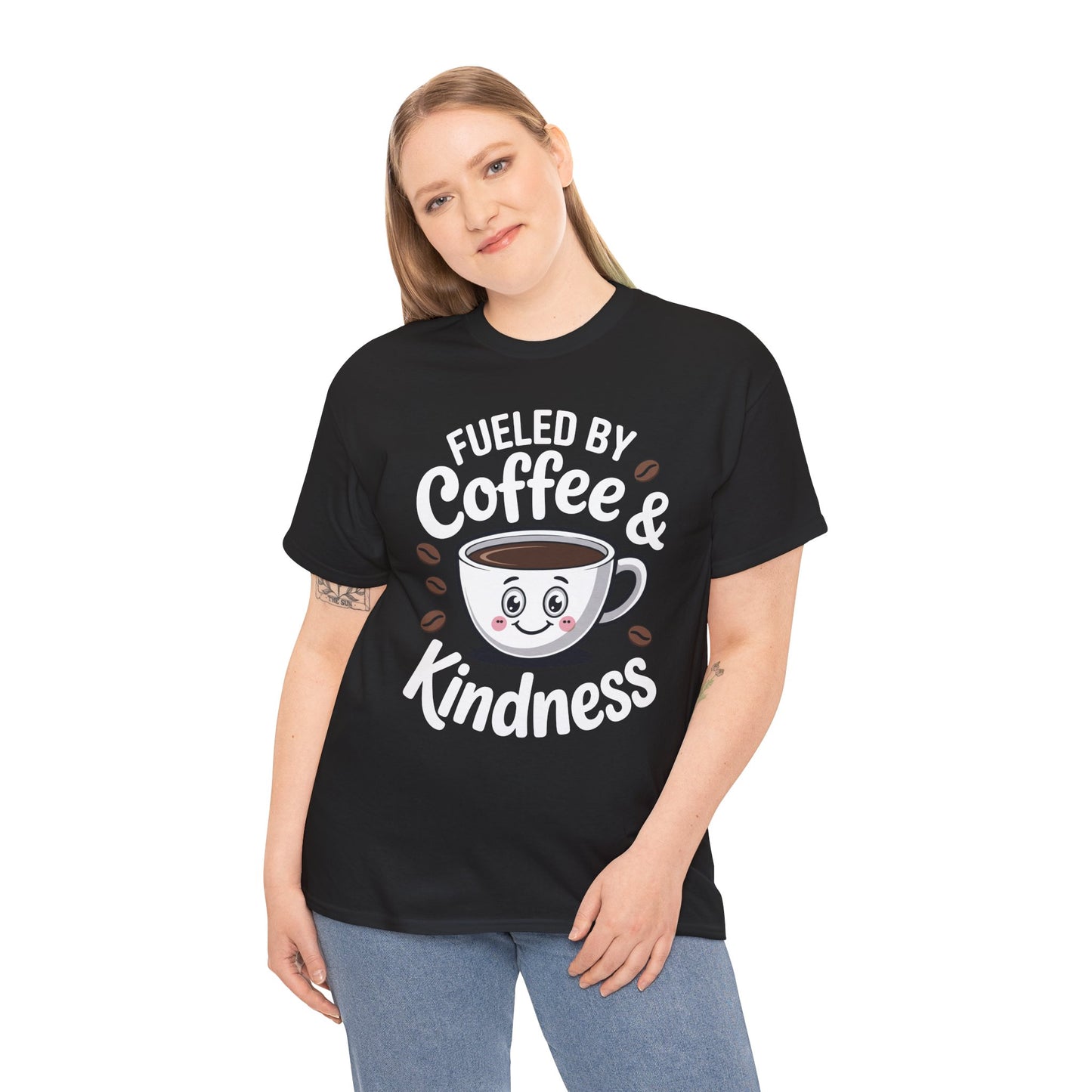Funny Coffee Lover Fueled by Coffee And Kindness T-Shirt