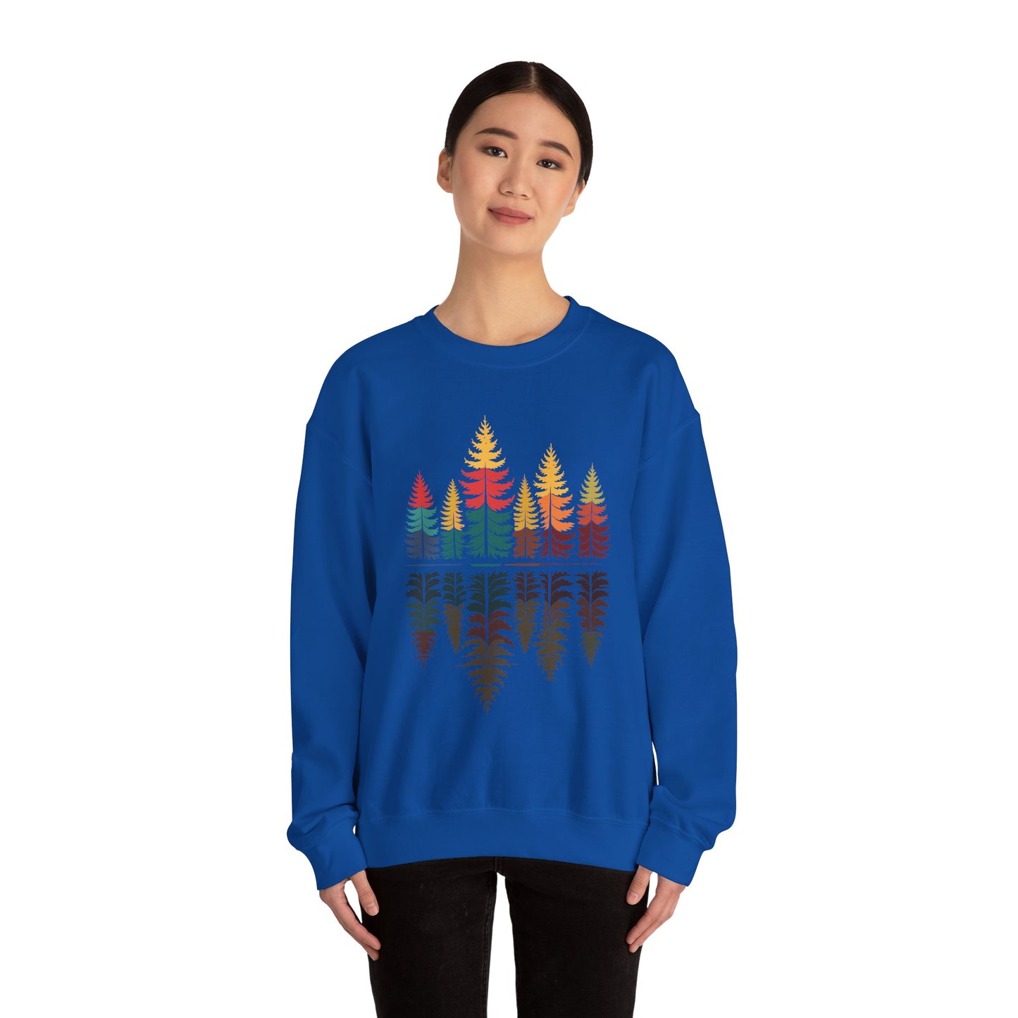 Nature Reflection Forest Trees Outdoor Wildlife Sweatshirt