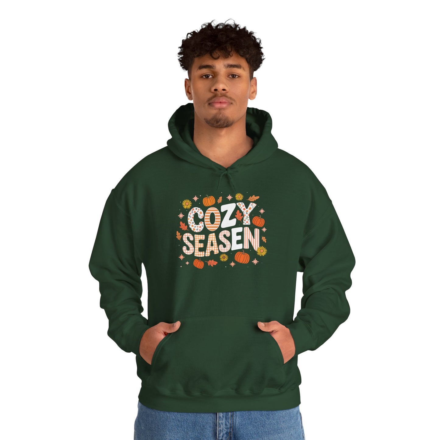 Cozy Season Autumn Fall Vibes Halloween Thanksgiving Pumpkin Hoodie