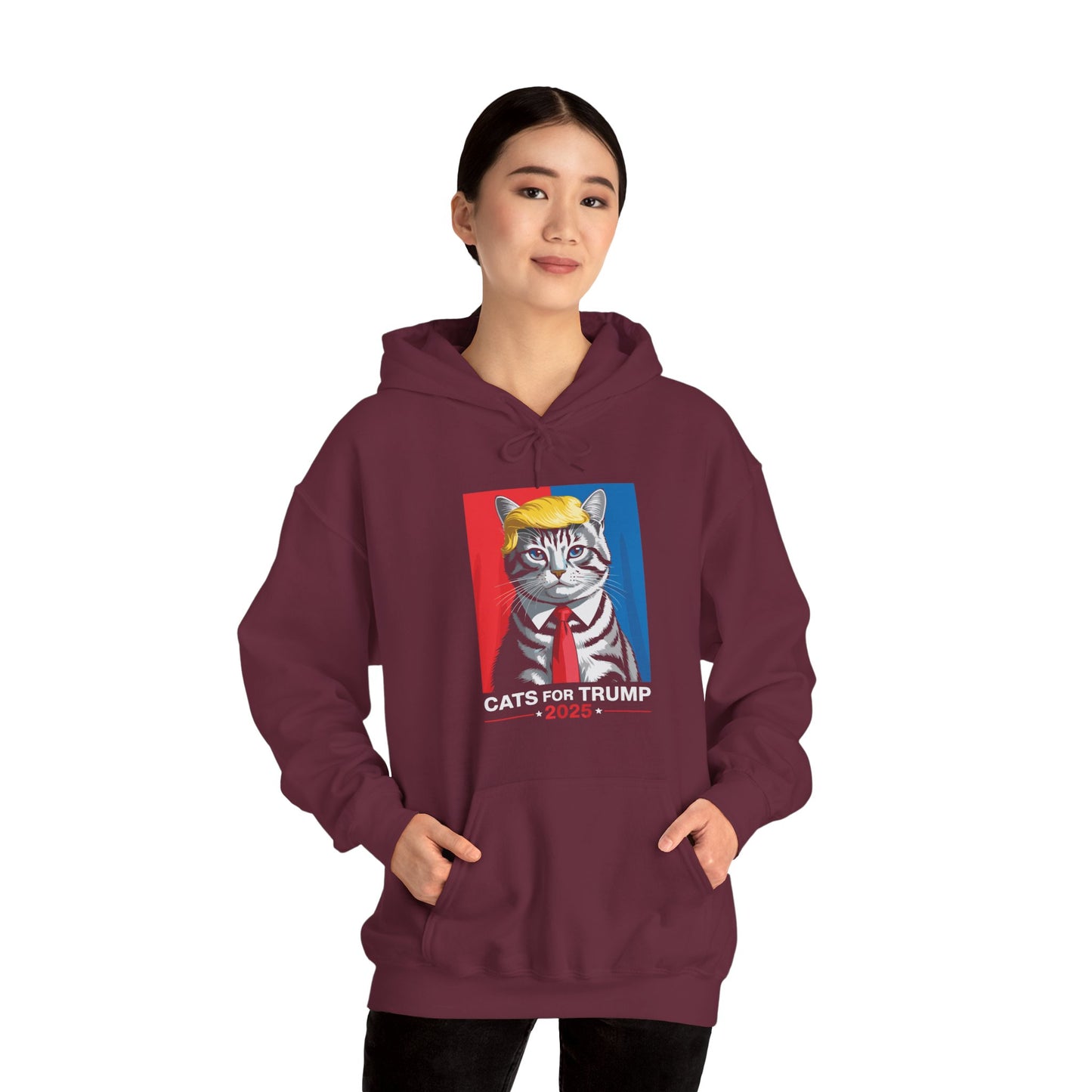 Cats For Trump 2025 Funny Tee For Vance Trump Hoodie