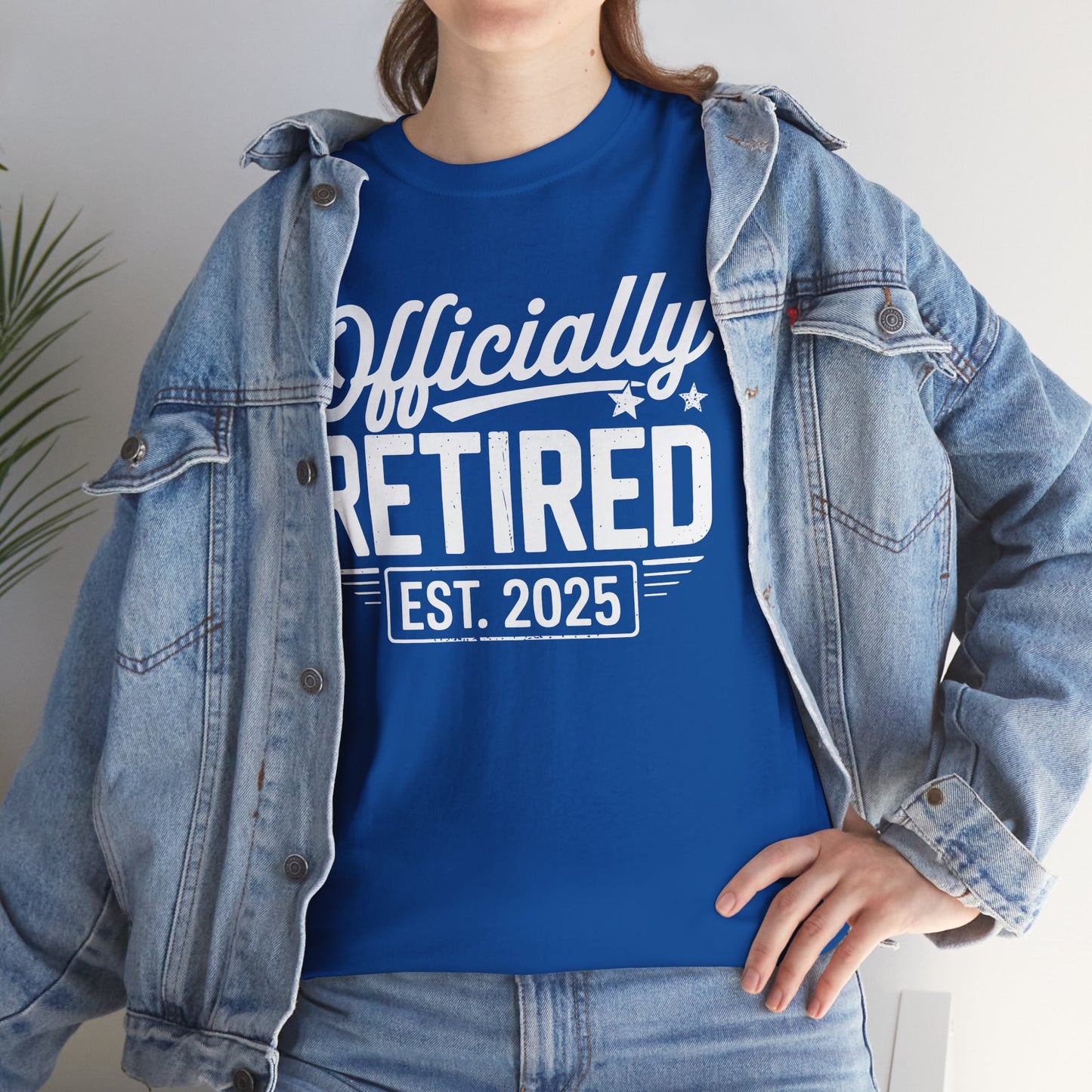 Funny Retirement 2025 Officially Retired Vintage Humor T-Shirt