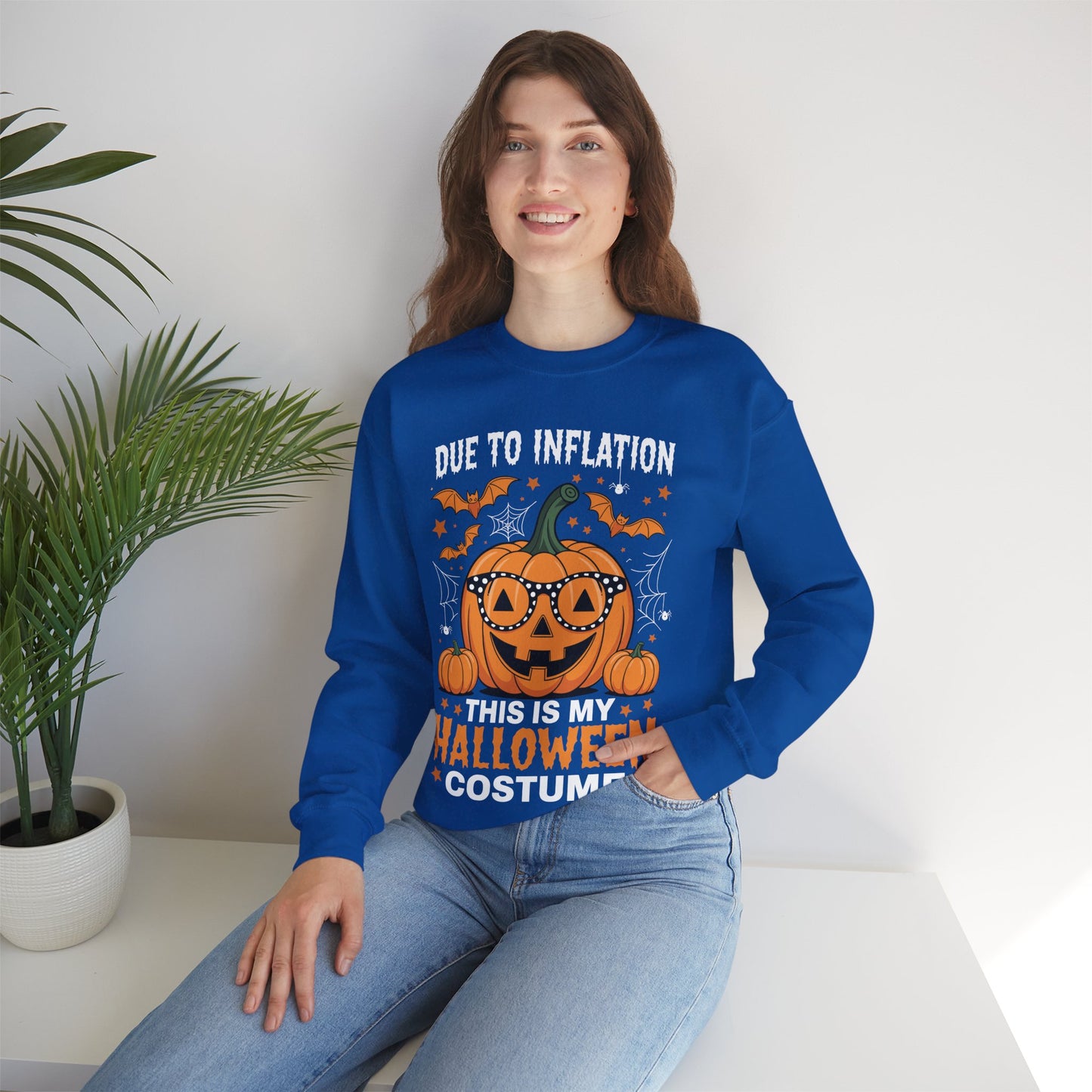 Pumpkin Halloween Costume Men Women Funny Halloween 2025 Sweatshirt