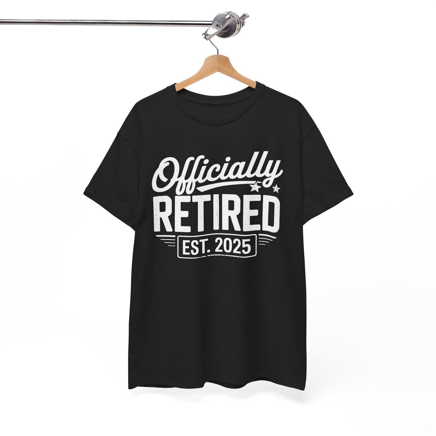 Funny Retirement 2025 Officially Retired Vintage Humor T-Shirt