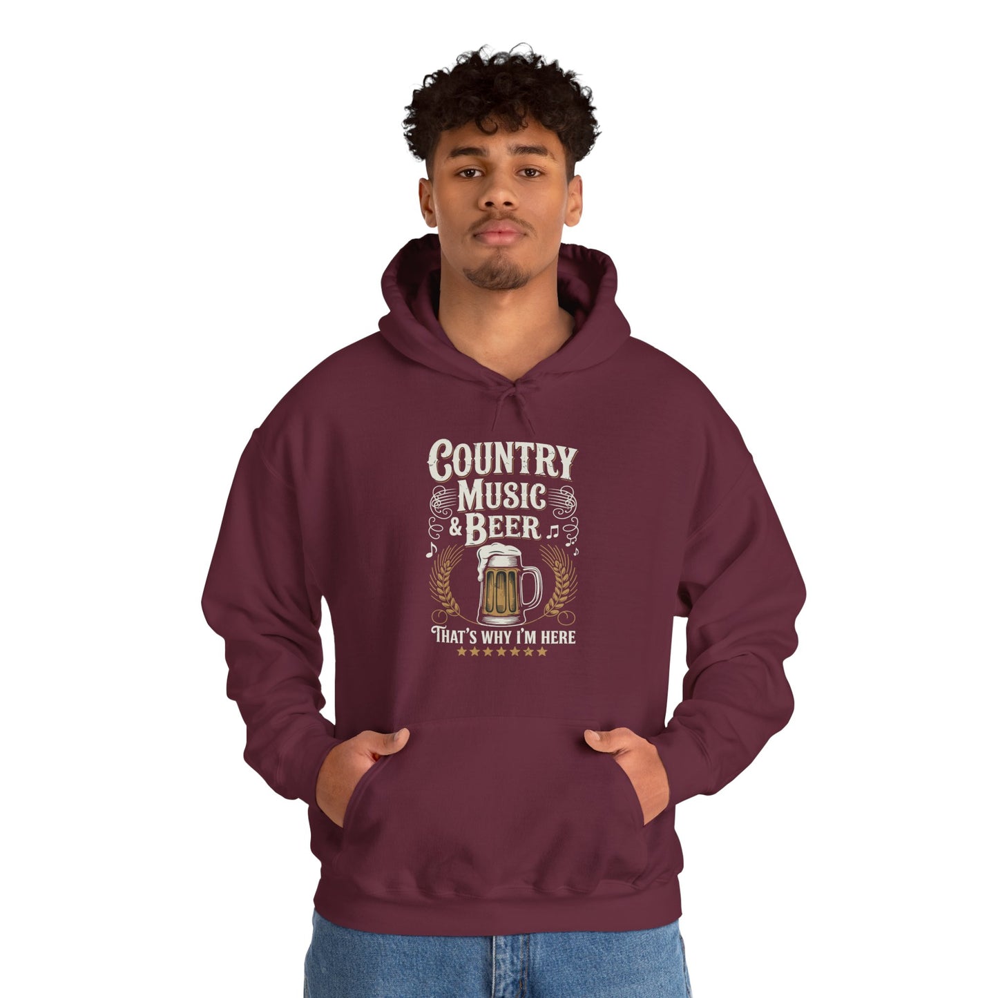 Vintage Country Music and Beer That's Why I'm Here Legends Hoodie