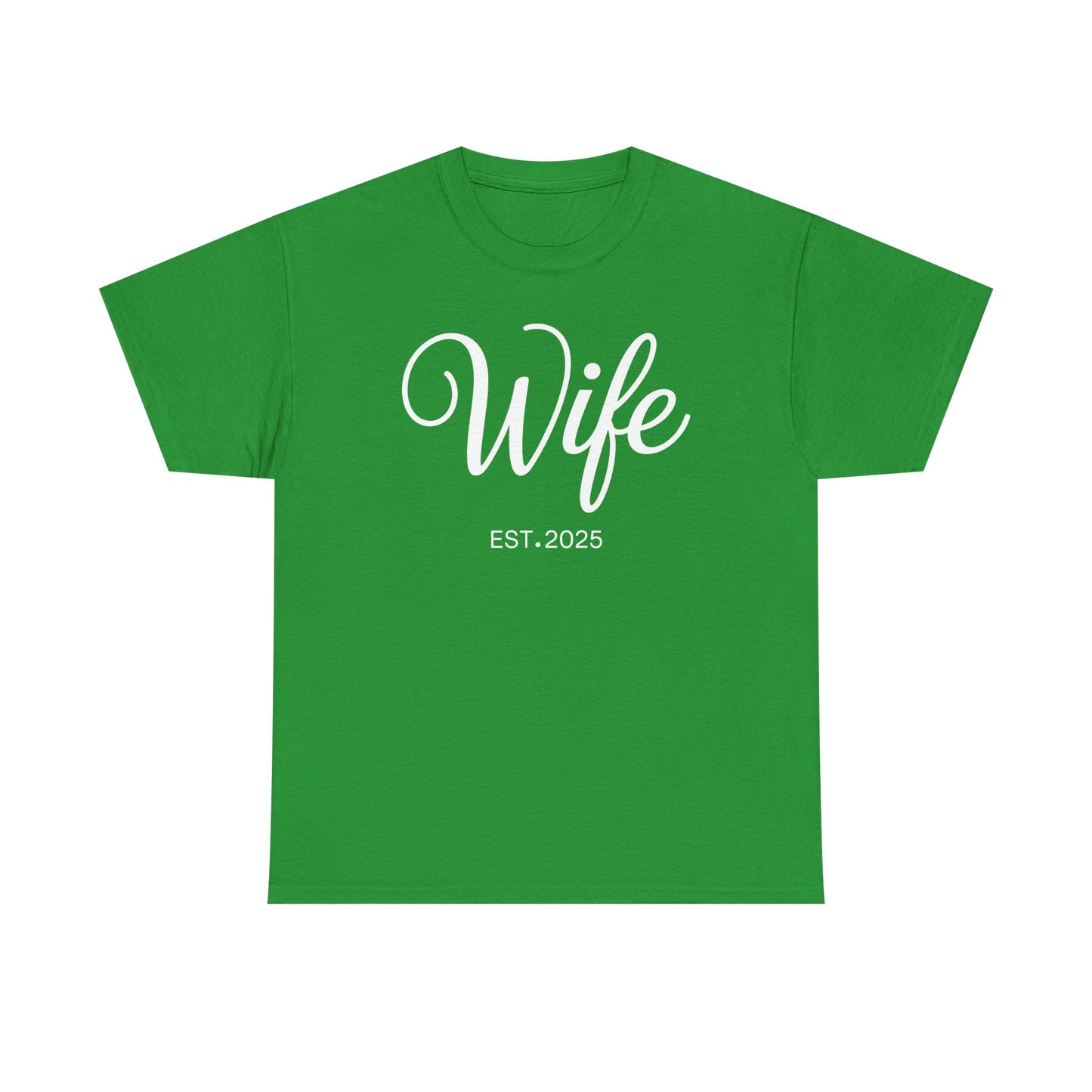 Wife Est 2025 Just Married Honeymoon Wedding Couples T-Shirt