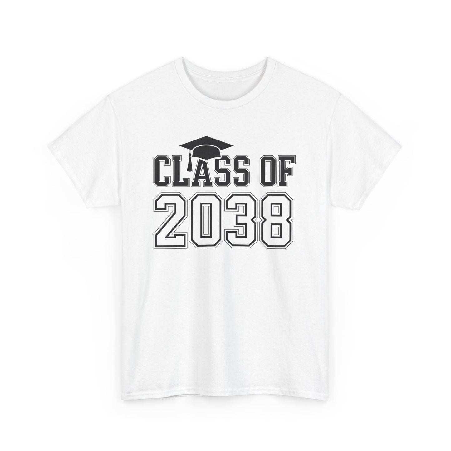 Class of 2038 Grow With Me Funny Kindergarten Back To School T-Shirt