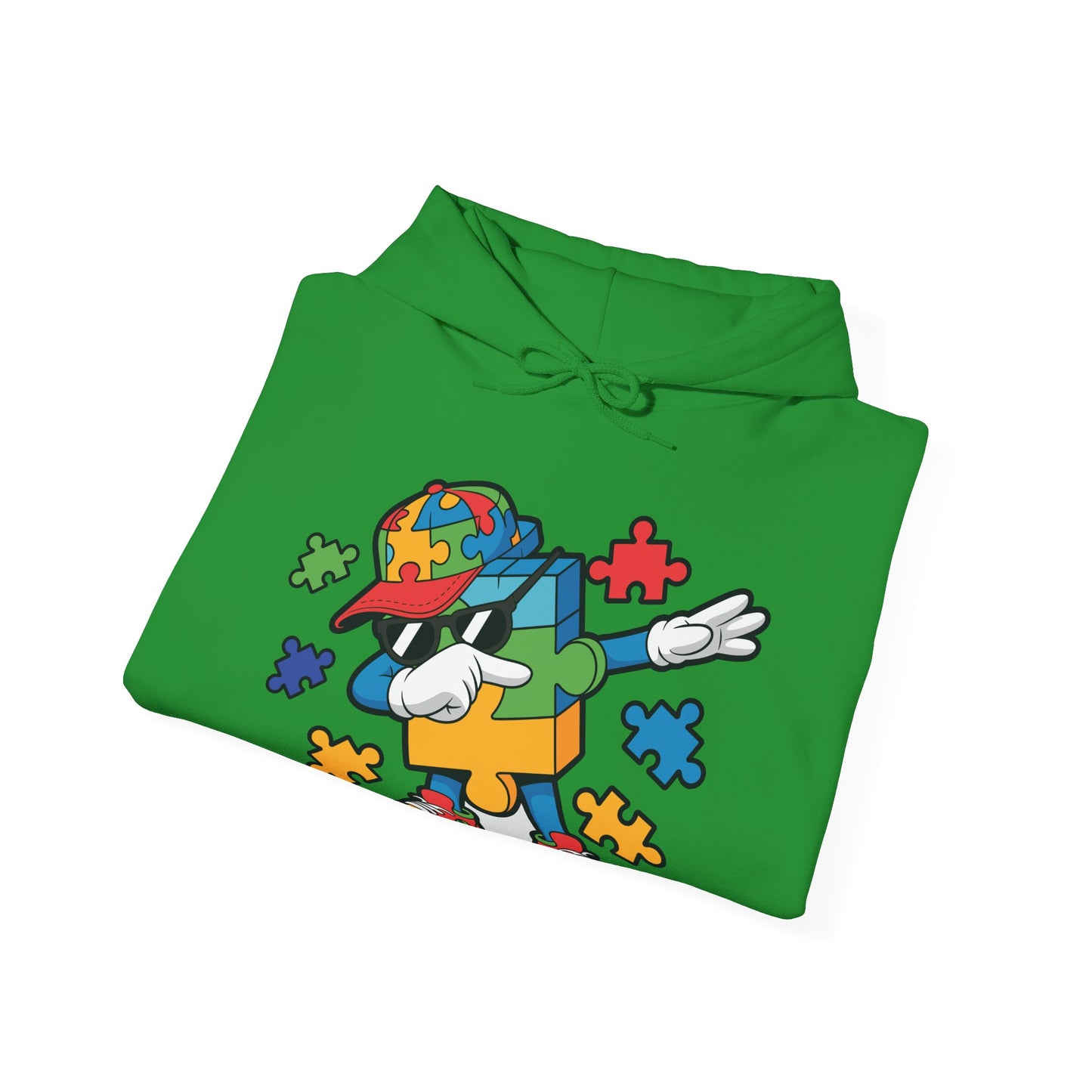 Dabbing Puzzle Autism Awareness Hoodie