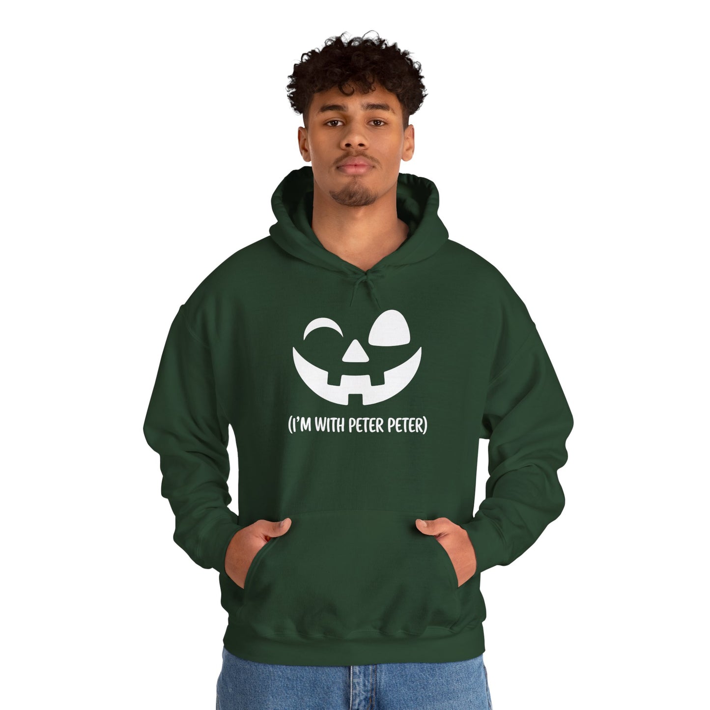 Im With Peter Couple Halloween Adult Eater Pumpkin Hoodie